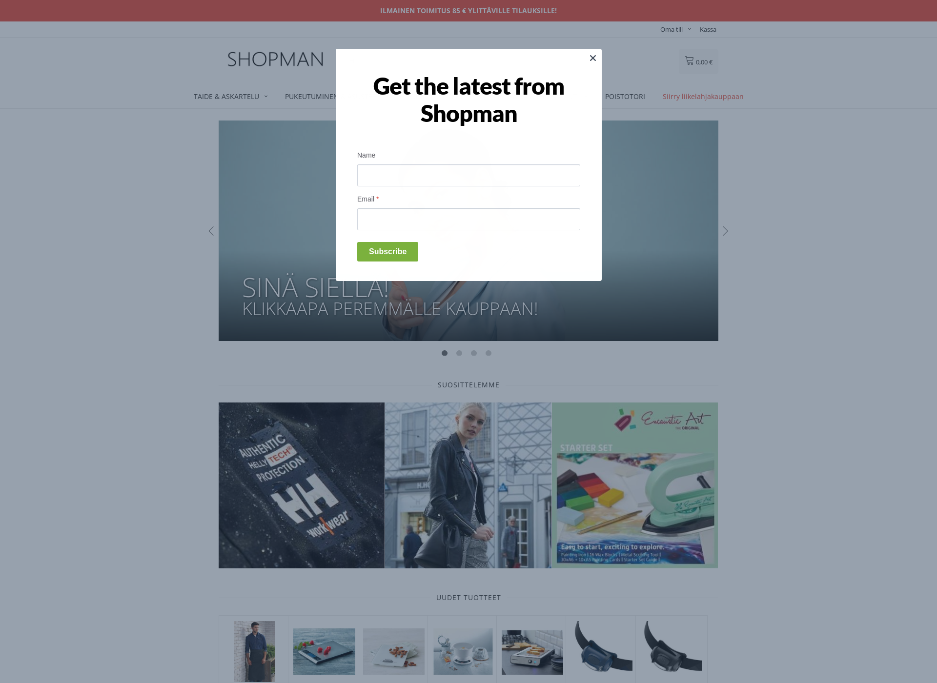 Screenshot for shopman.fi