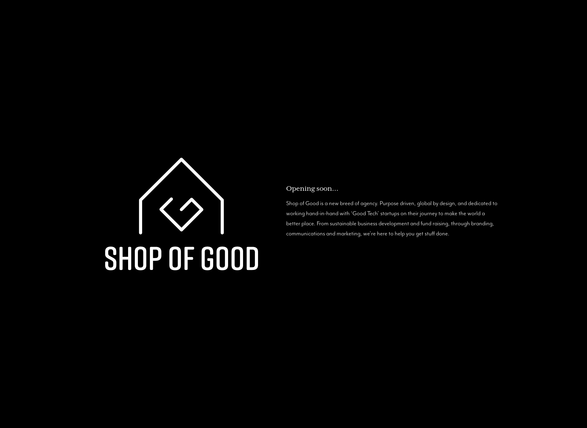 Screenshot for shopofgood.com