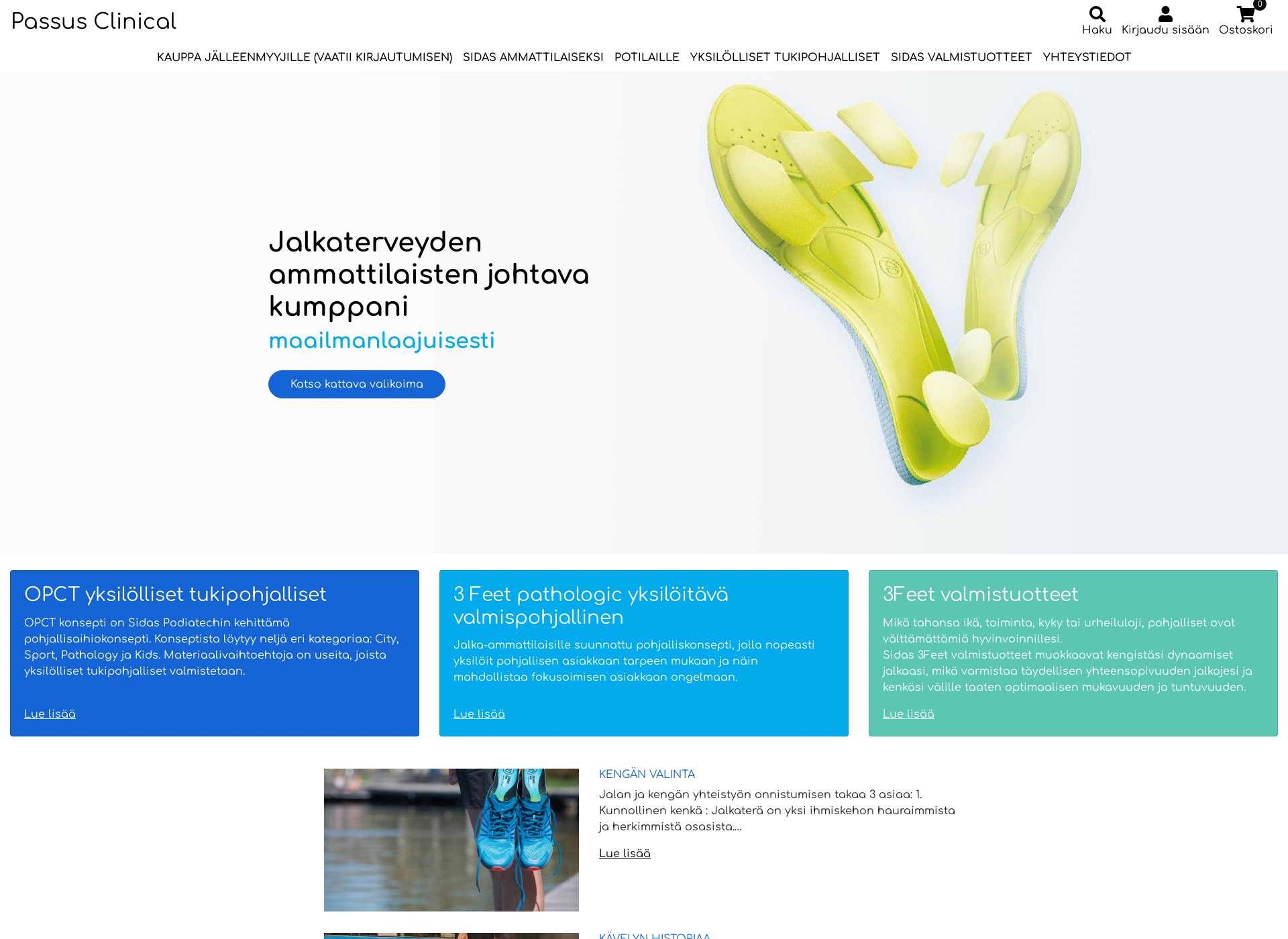 Skärmdump för sidasmedical.fi