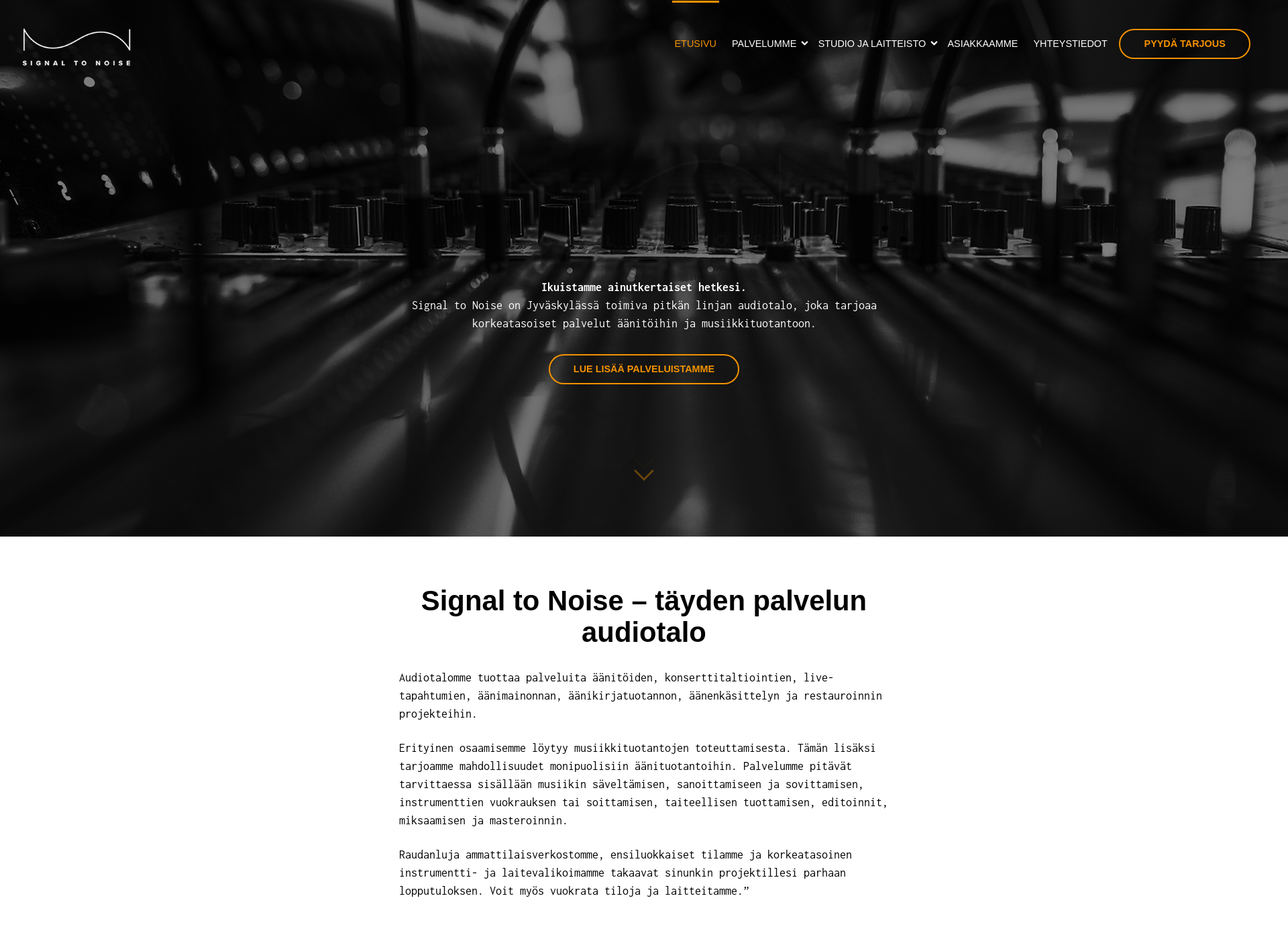 Screenshot for signaltonoise.fi