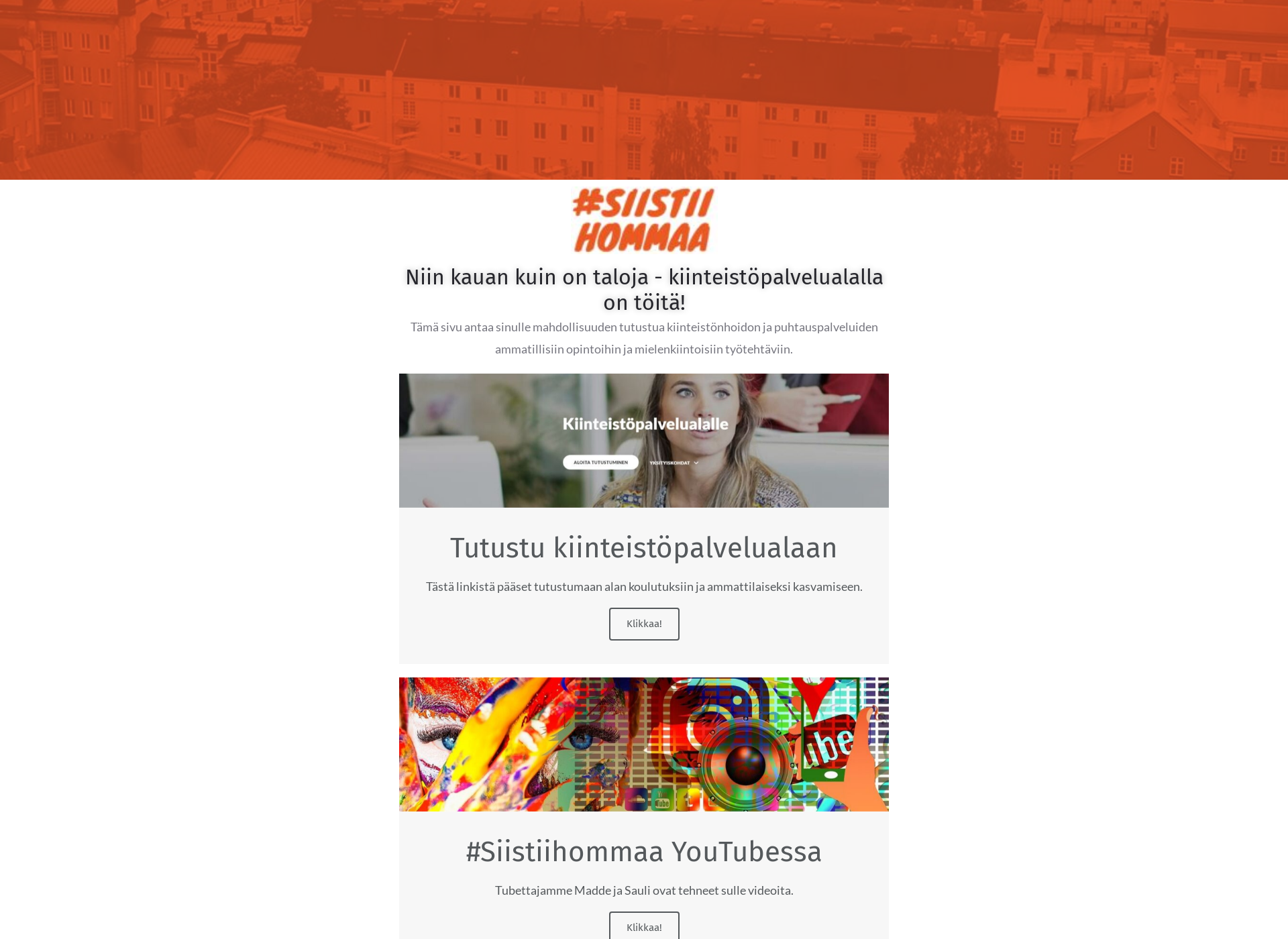 Screenshot for siistiihommaa.fi