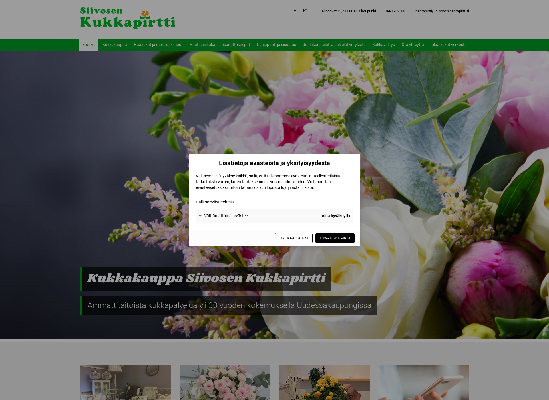 Screenshot for siivosenkukkapirtti.fi