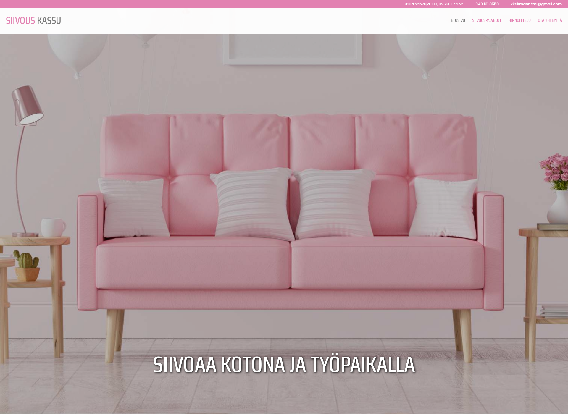 Screenshot for siivouskassu.fi