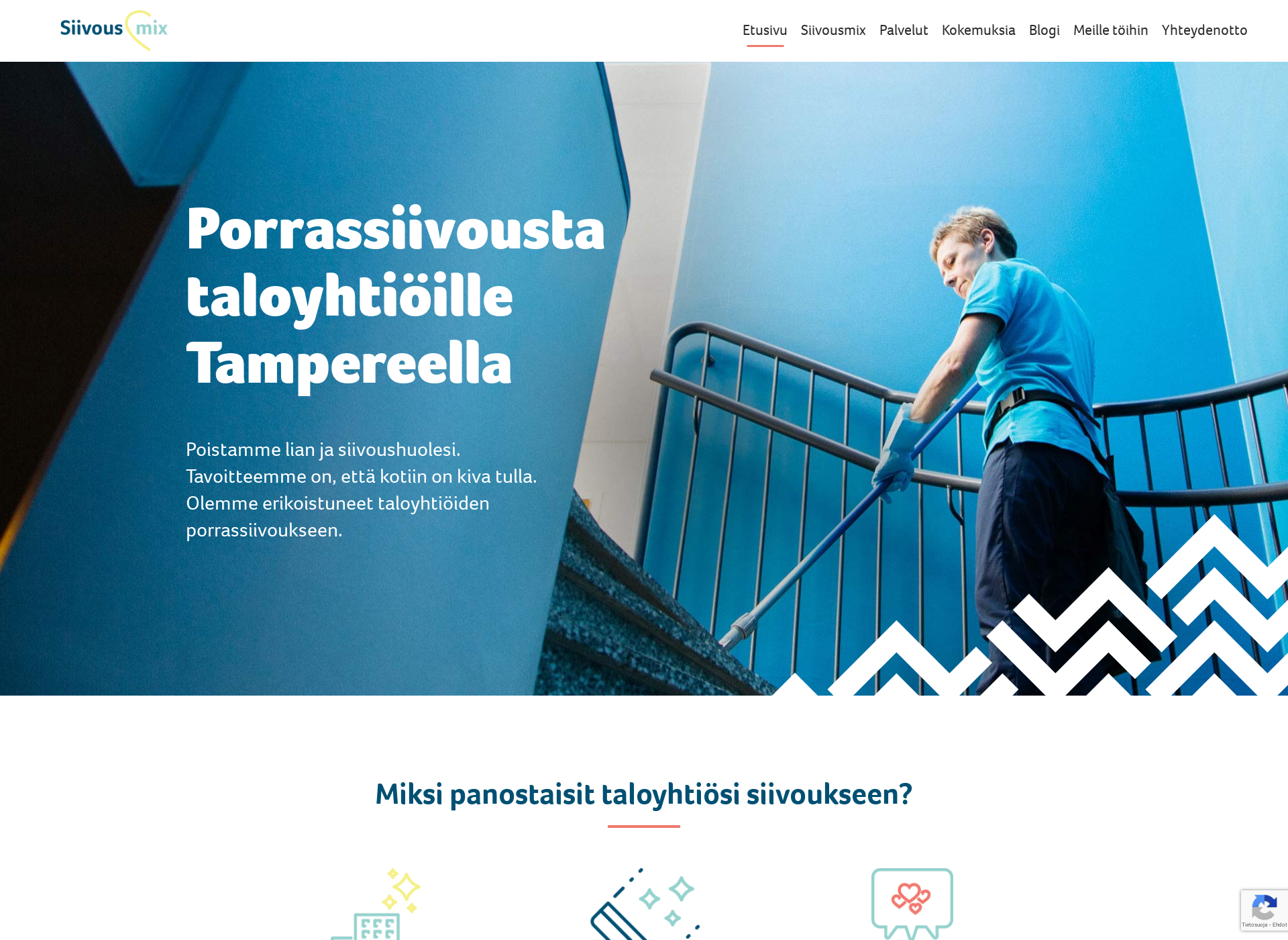 Screenshot for siivousmix.fi