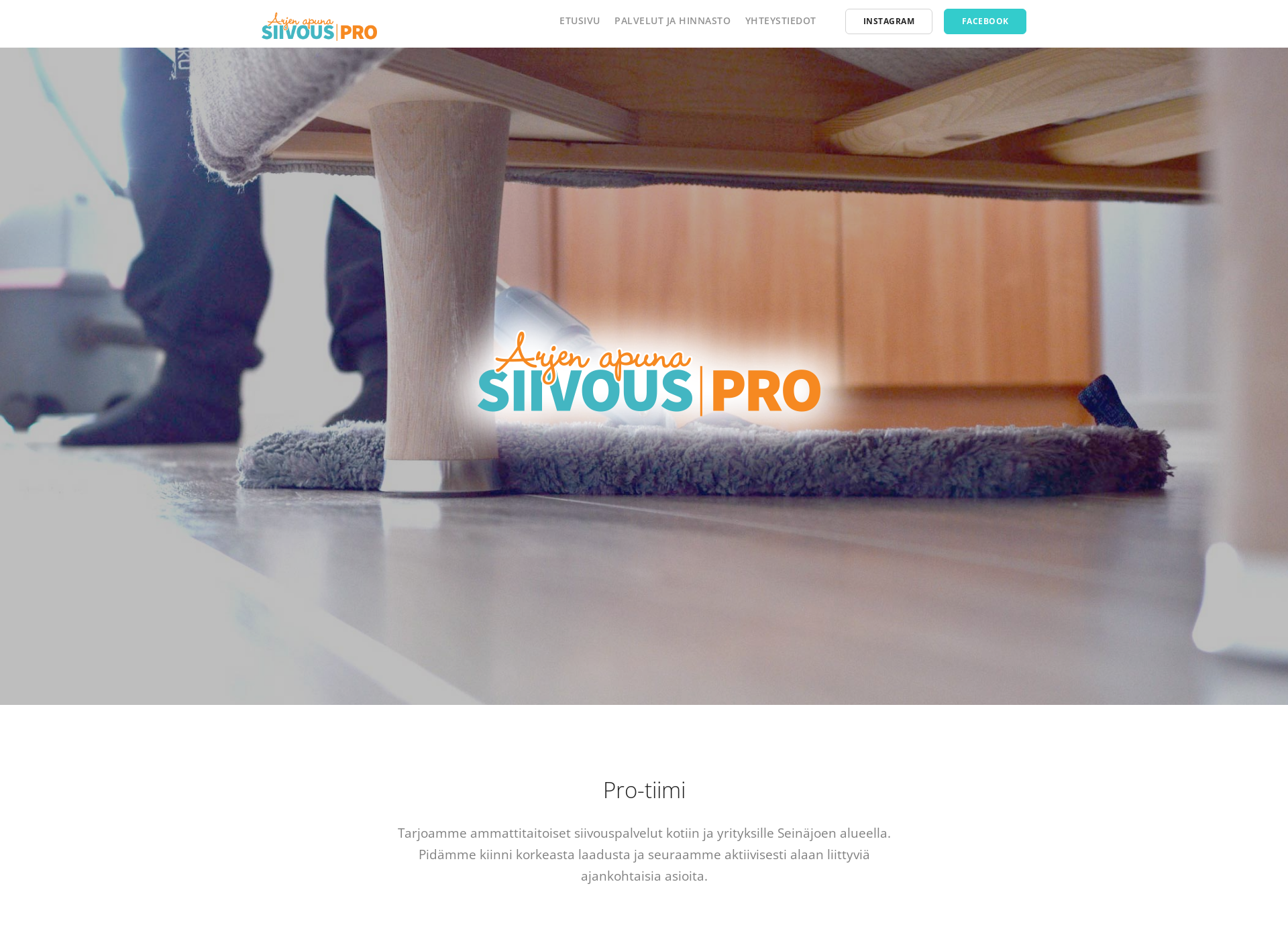 Screenshot for siivouspro.fi
