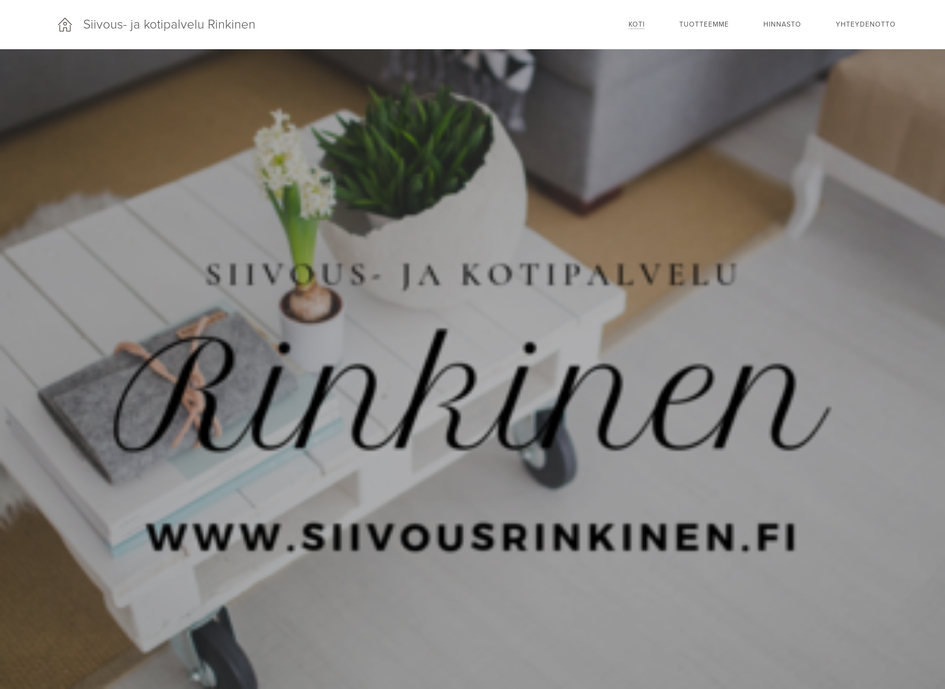 Screenshot for siivousrinkinen.fi