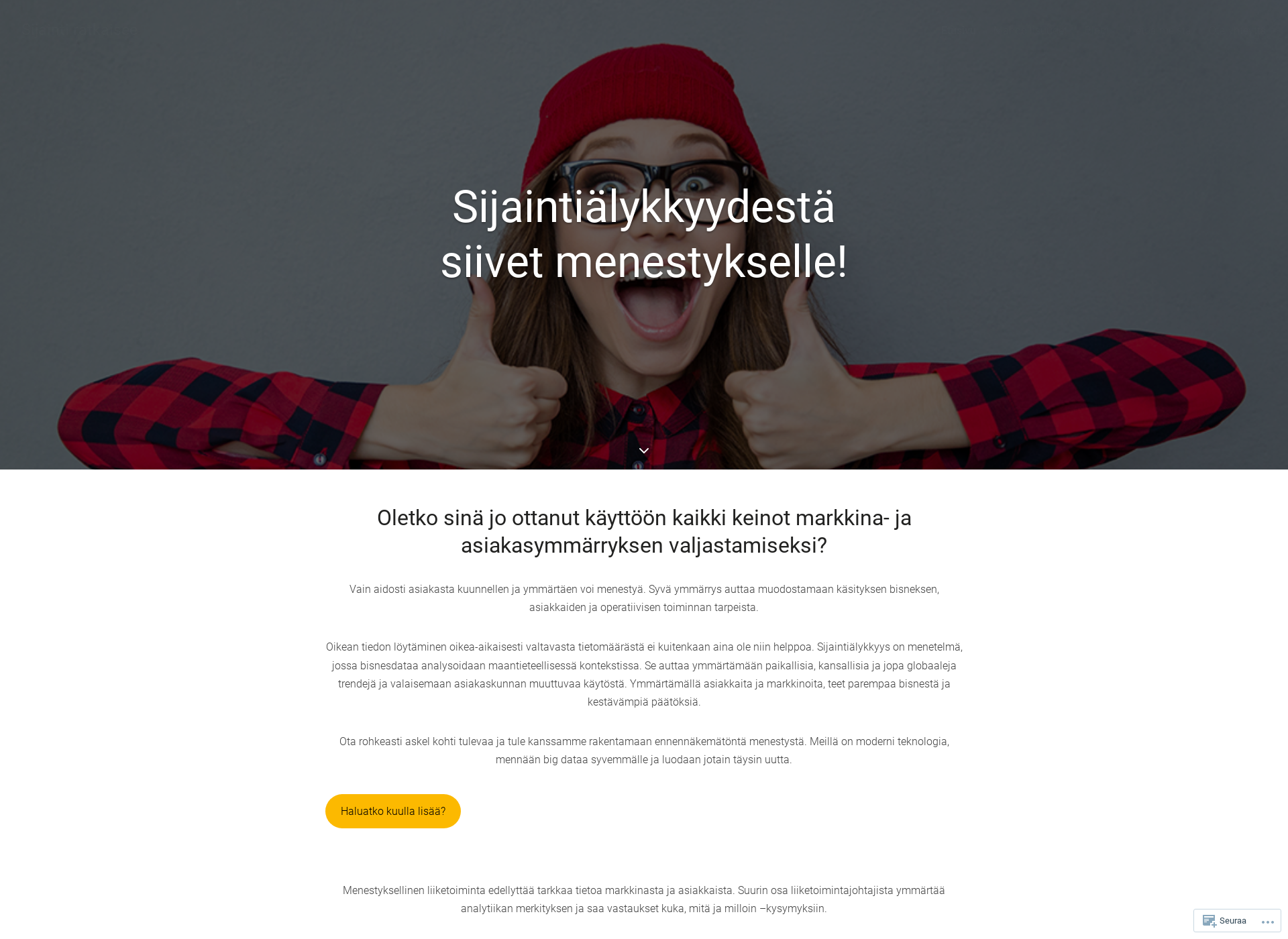 Screenshot for sijaintiratkaisee.fi