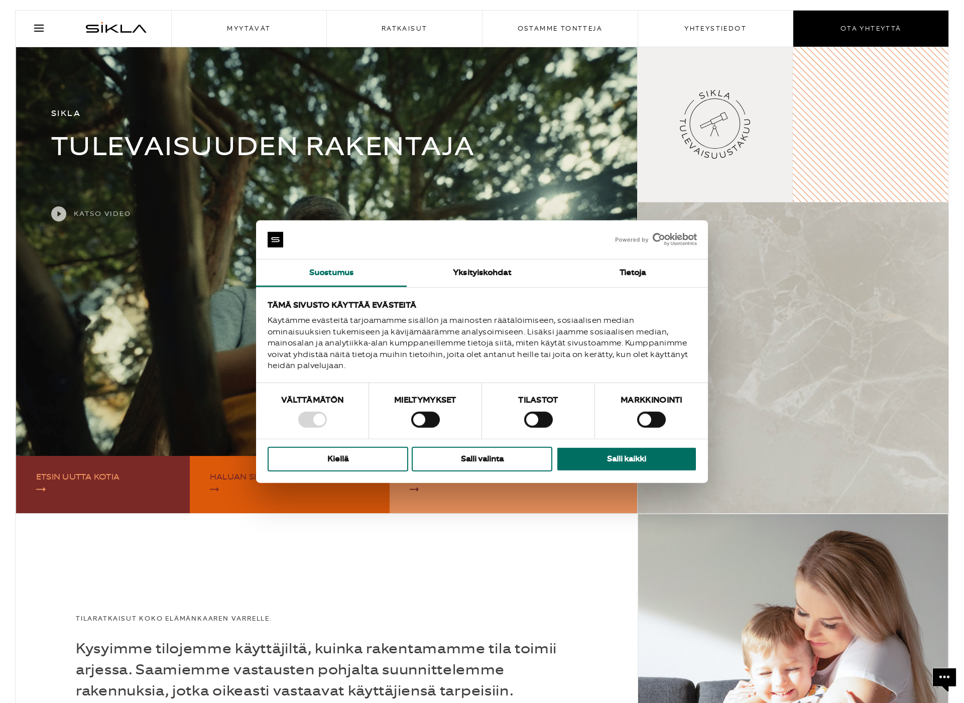 Screenshot for siklatalot.fi