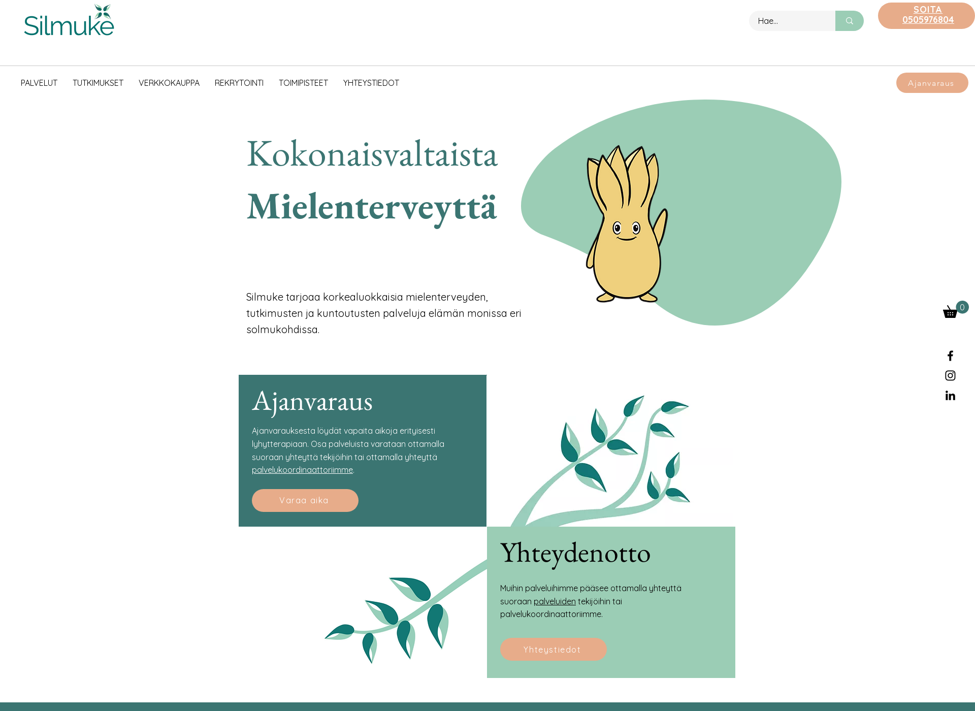 Skärmdump för silmuke.fi