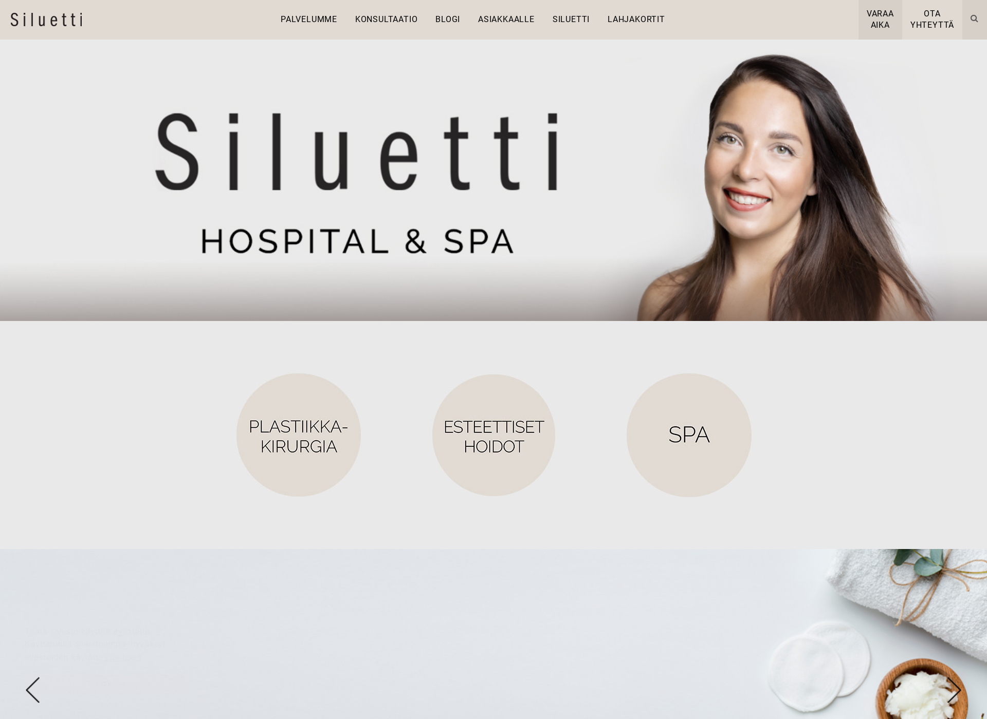 Screenshot for siluetti.fi
