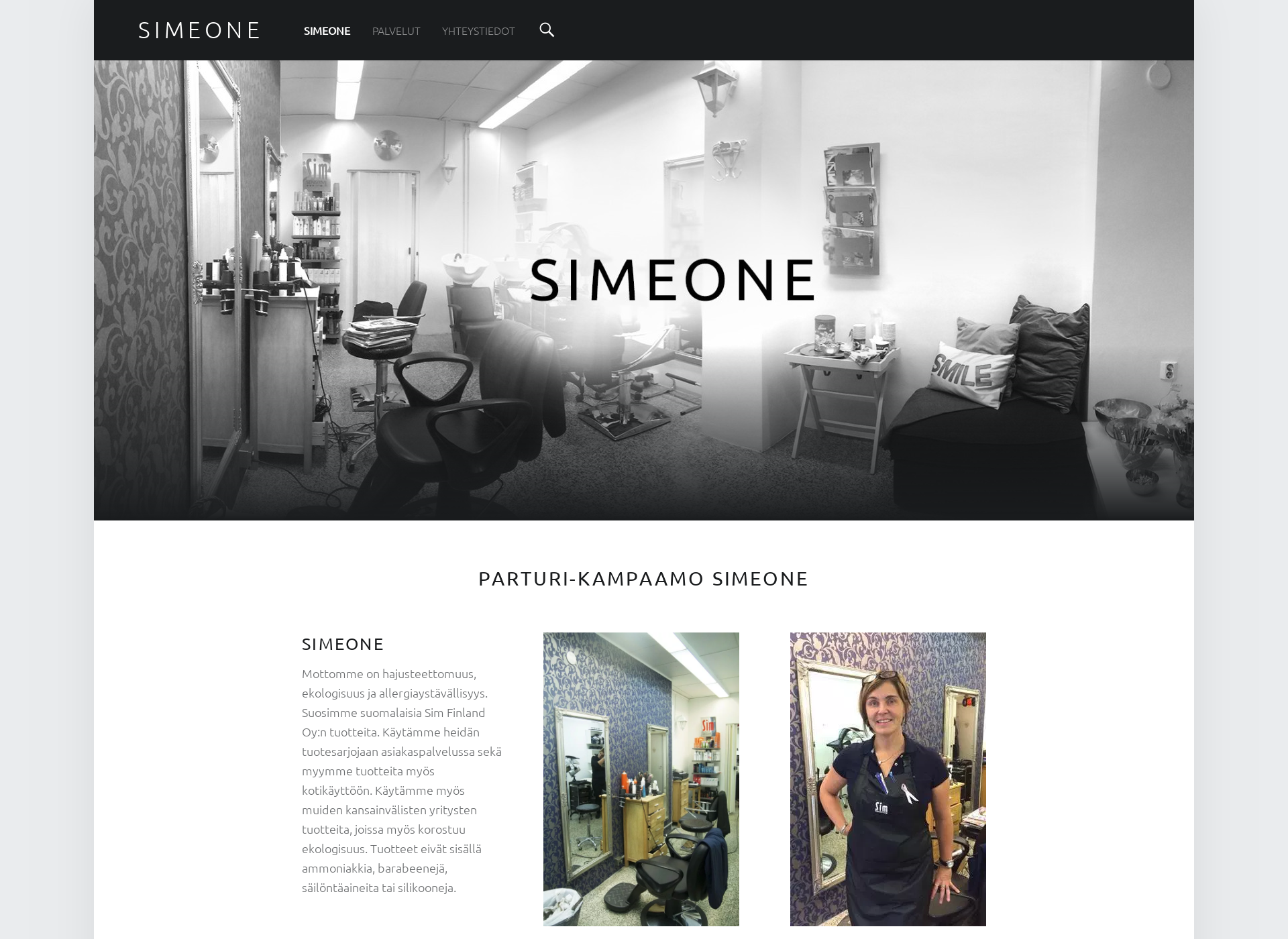 Screenshot for simeone.fi