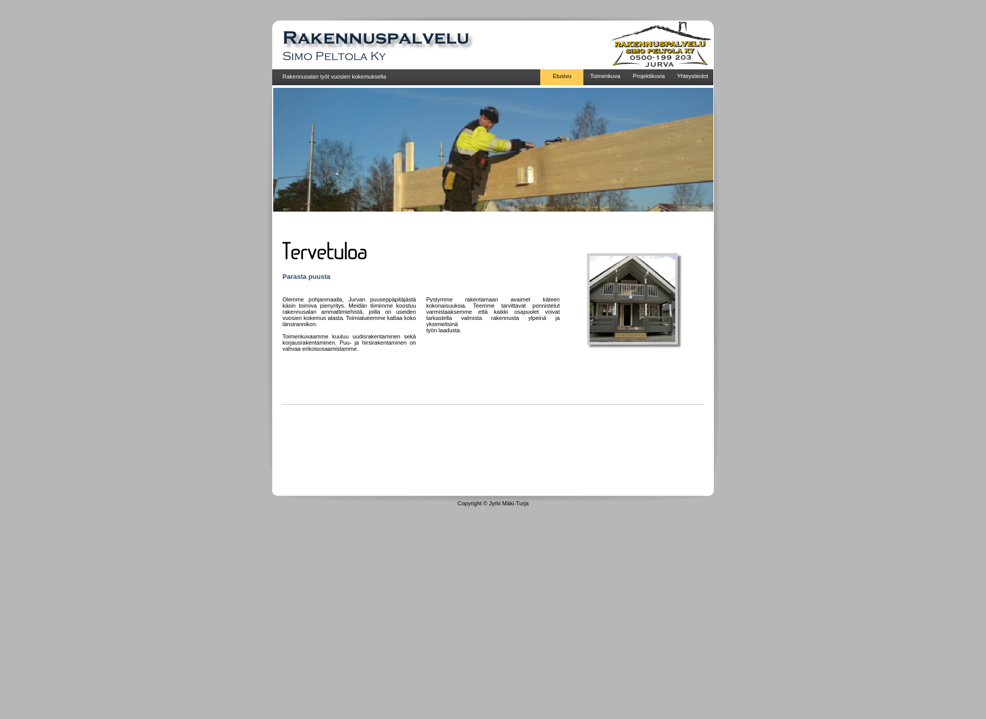 Screenshot for simopeltola.fi