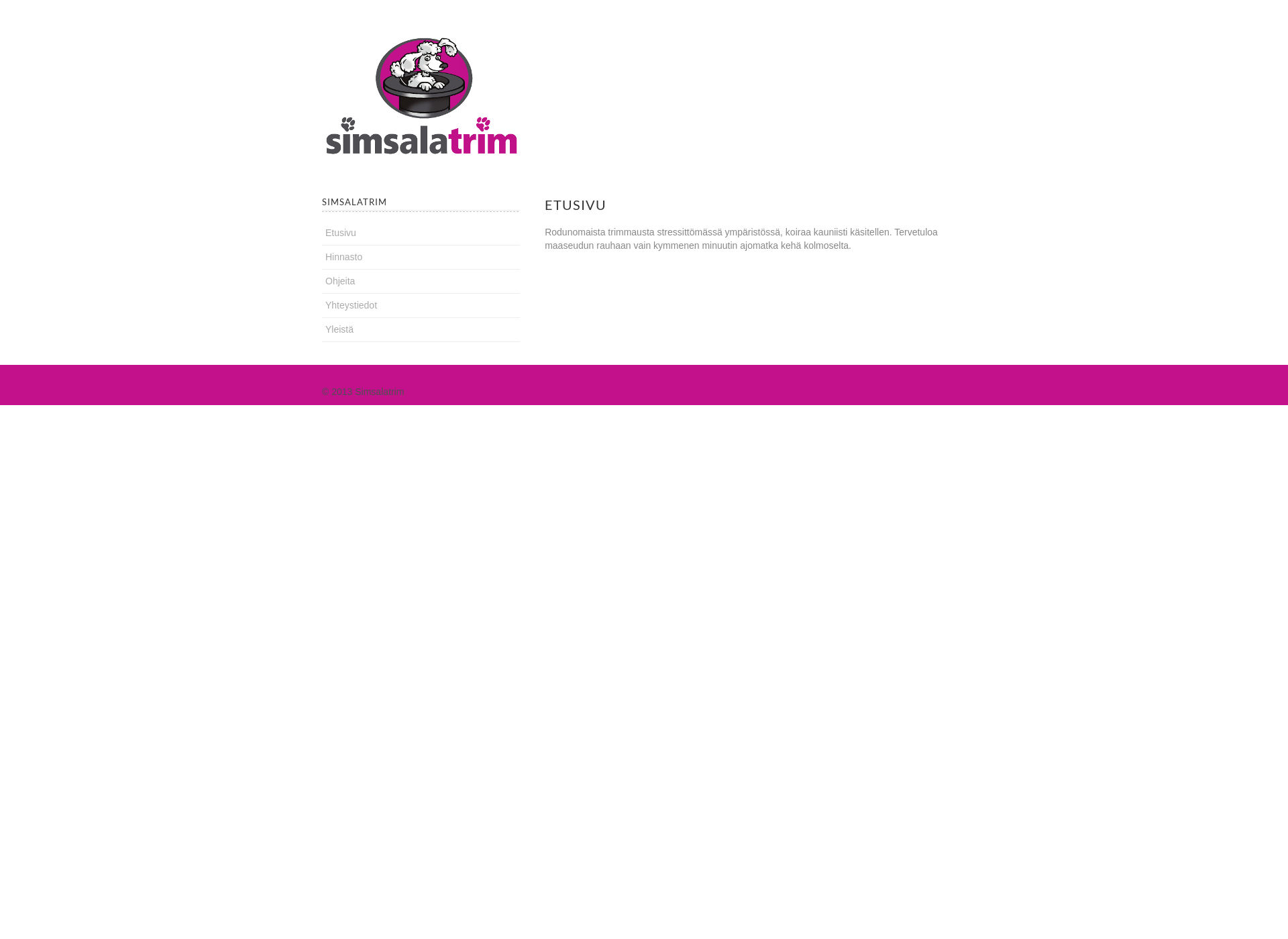 Screenshot for simsalatrim.fi