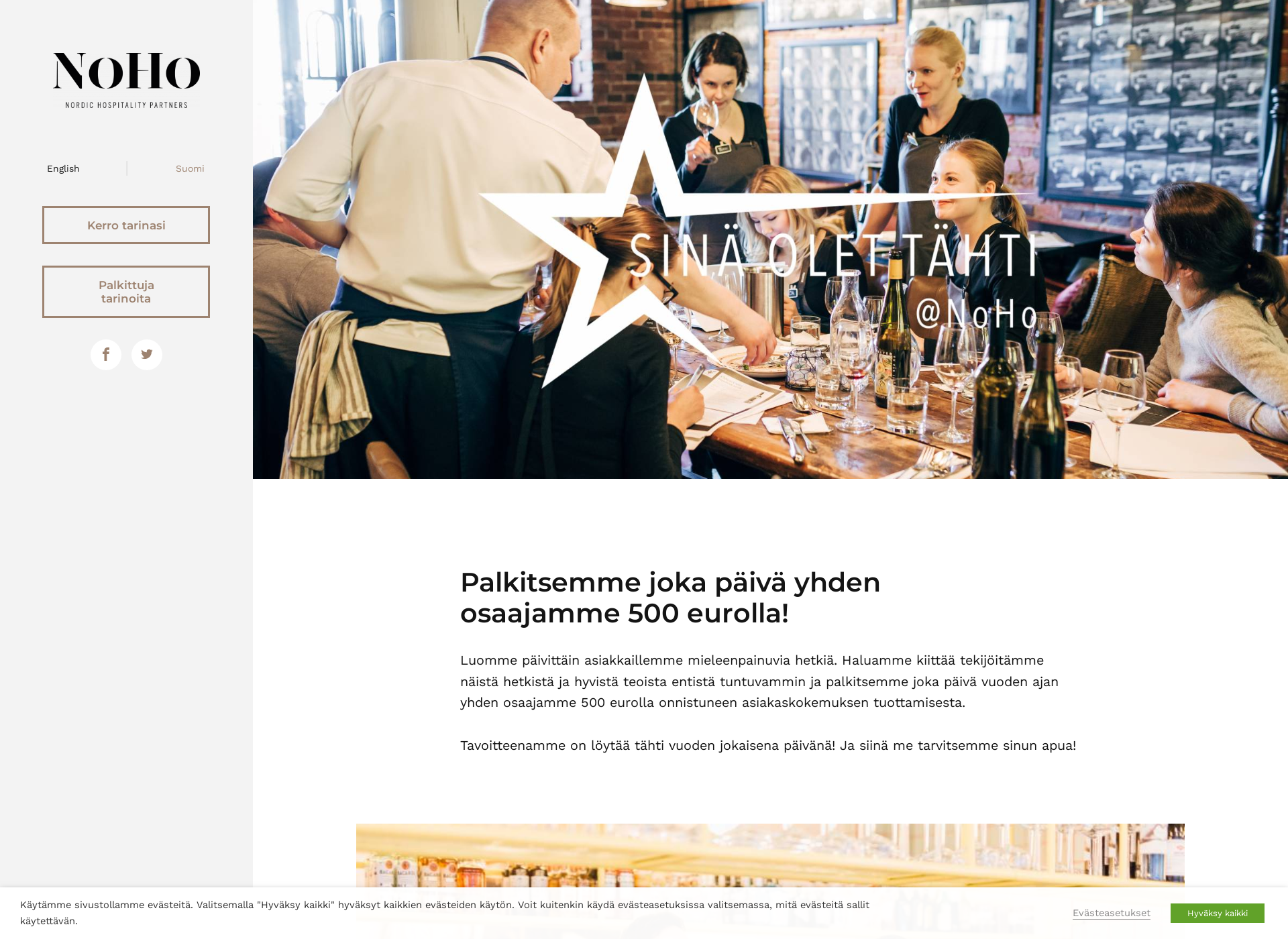 Skärmdump för sinaolettahti.fi