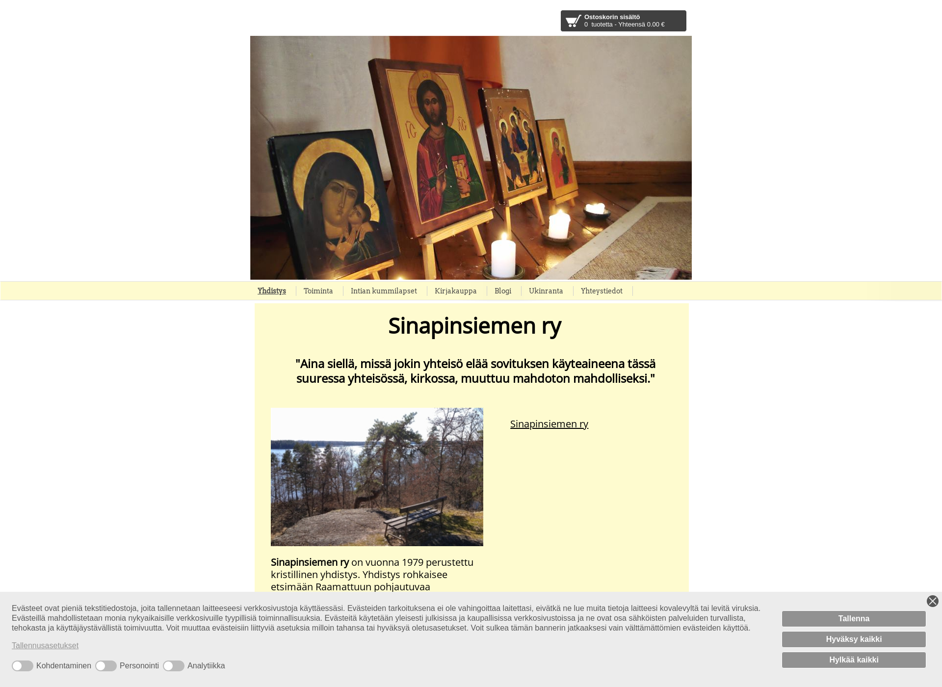 Näyttökuva sinapinsiemen.fi