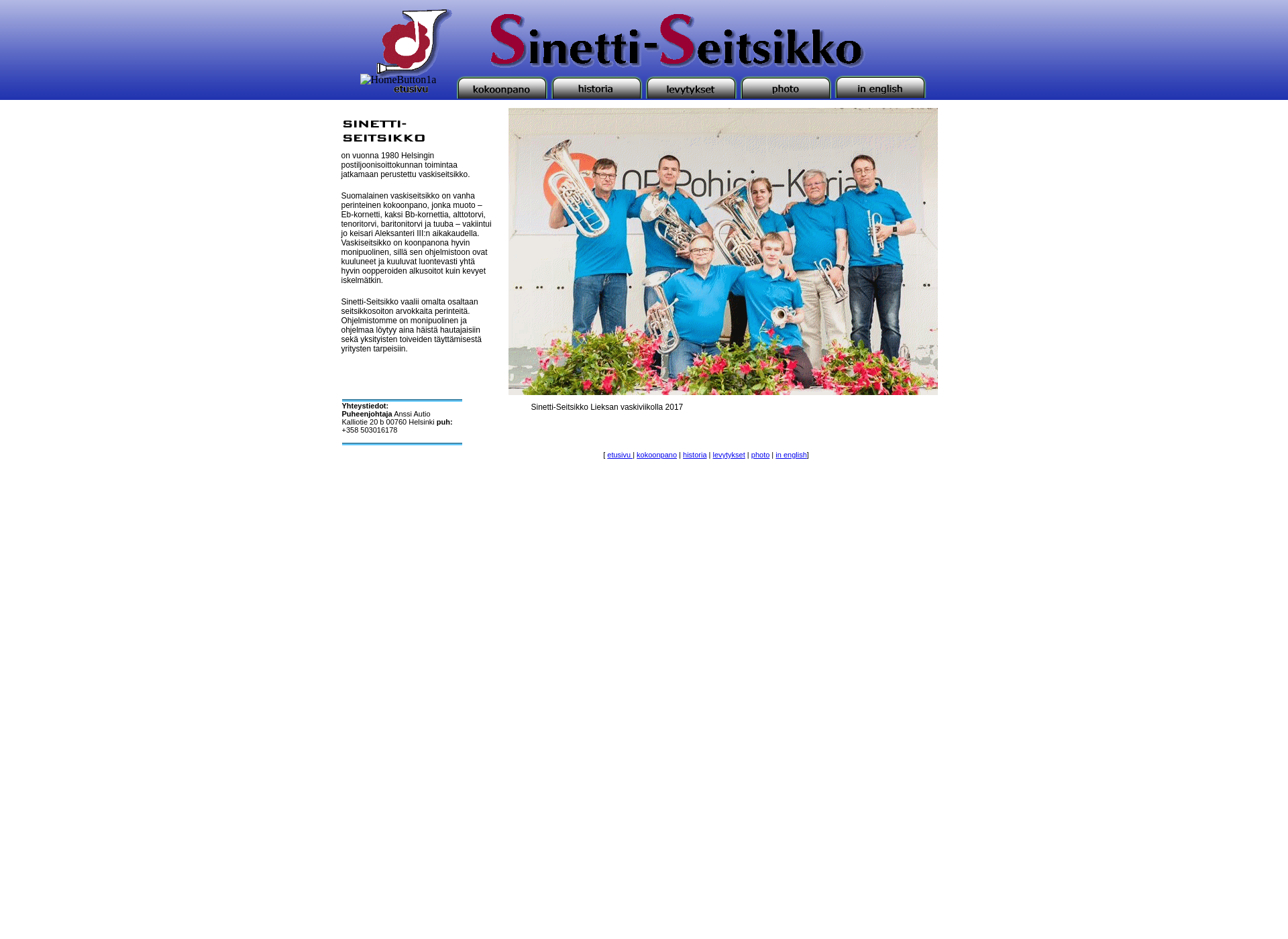 Screenshot for sinetti-seitsikko.fi