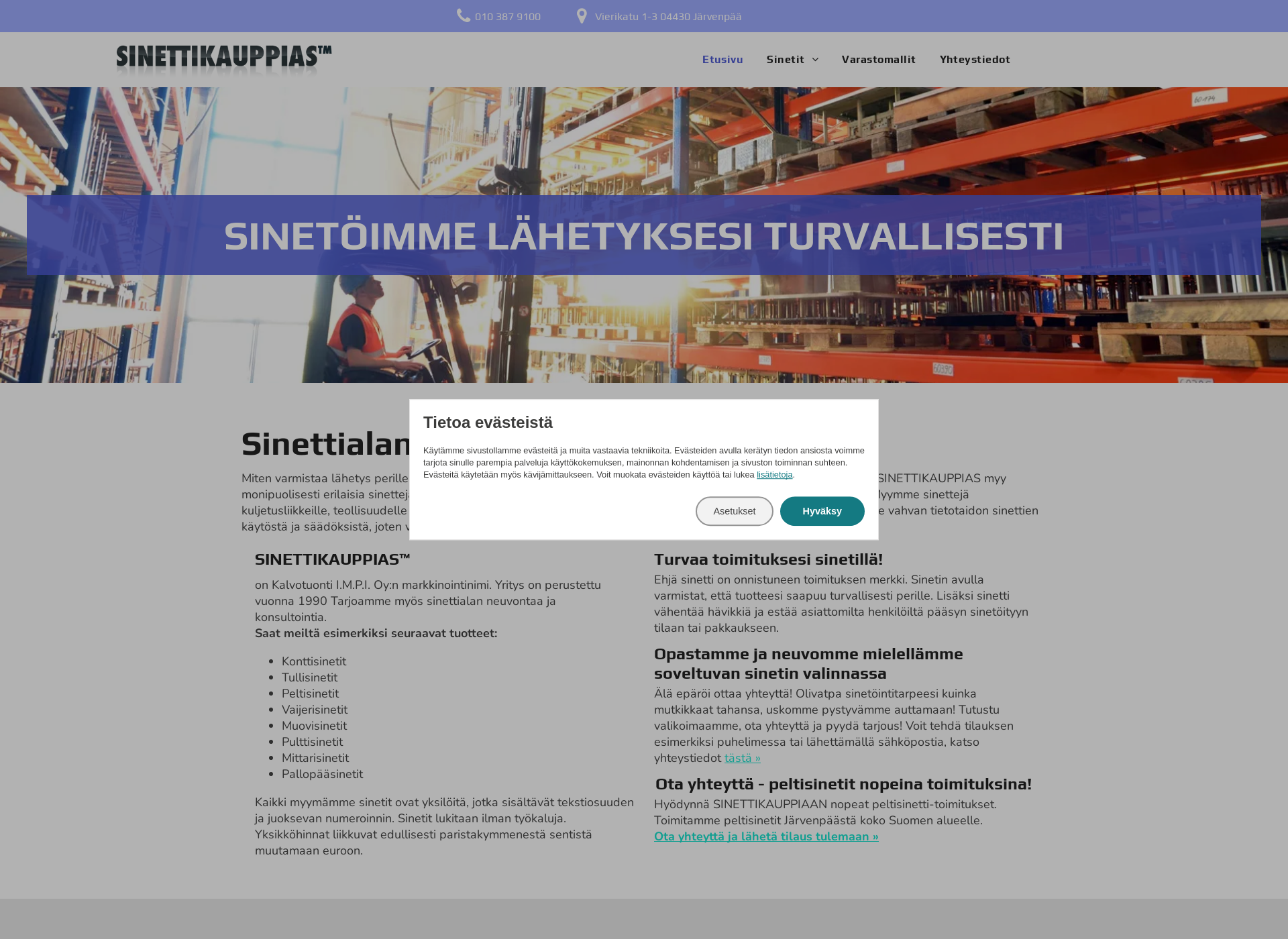 Screenshot for sinettikauppias.fi