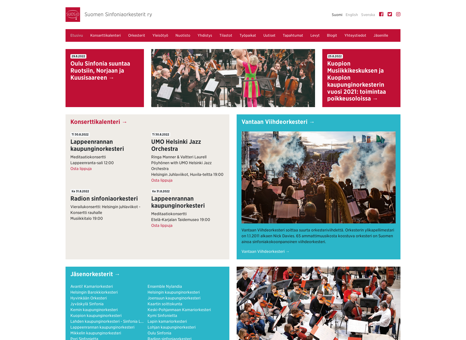 Screenshot for sinfoniaorkesterit.fi
