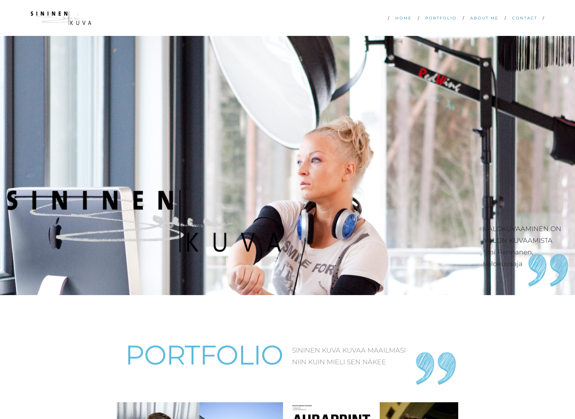 Screenshot for sininenkuva.fi