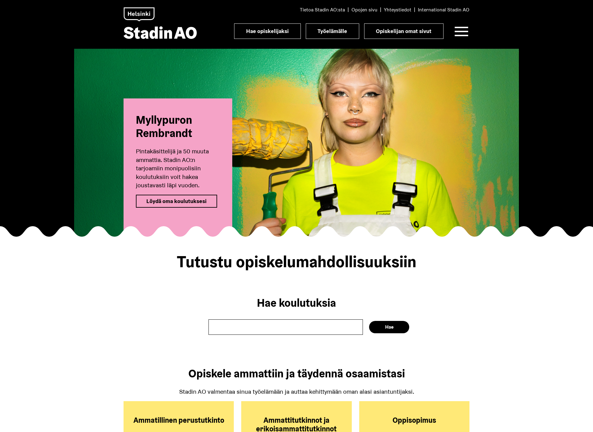 Skärmdump för sininenverstas.fi