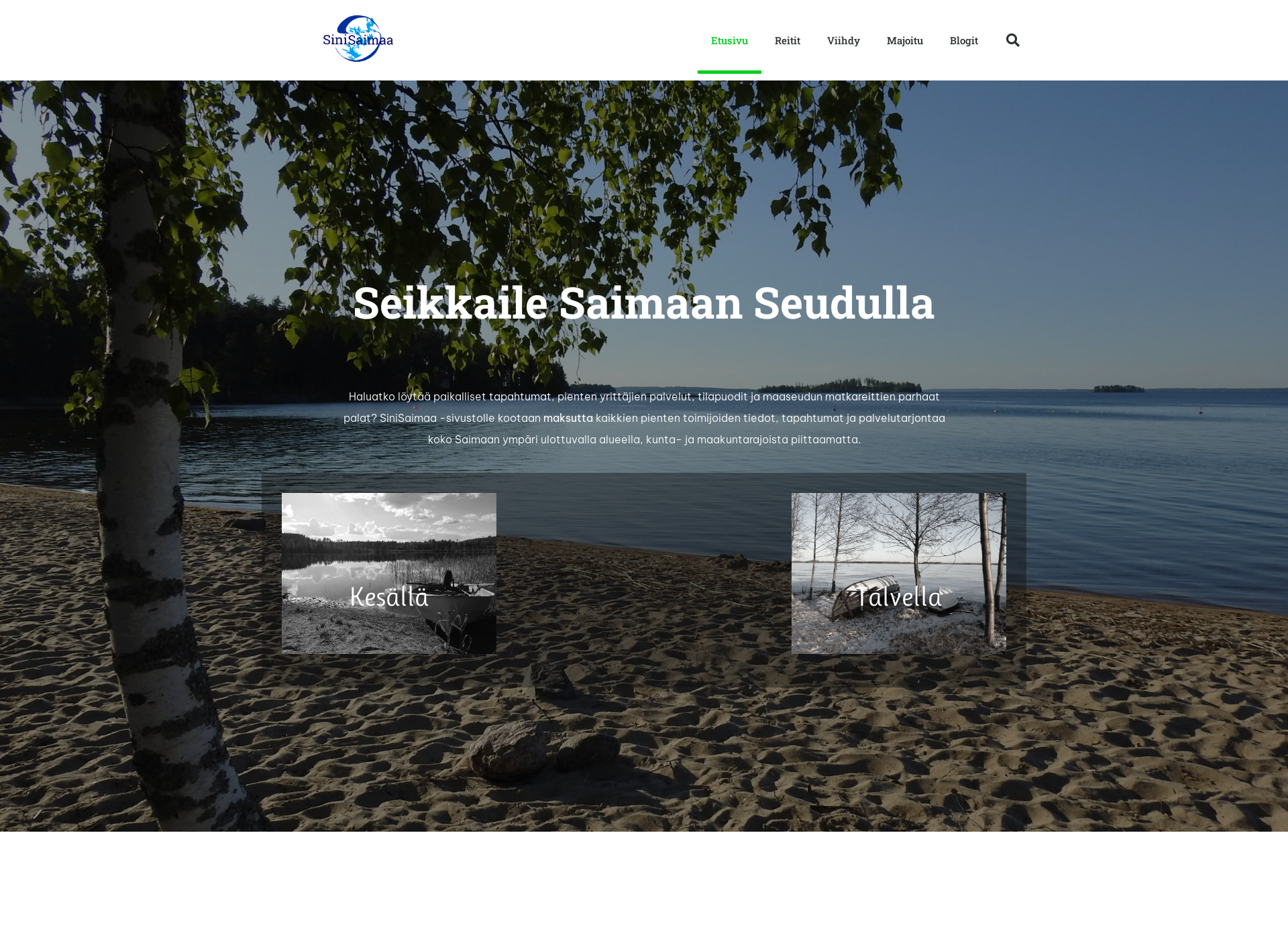 Screenshot for sinisaimaa.fi