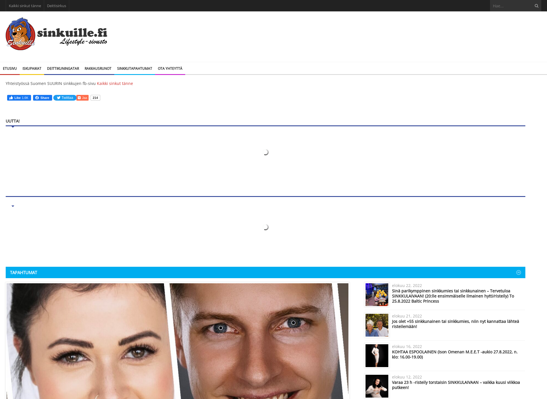 Screenshot for sinkuille.fi