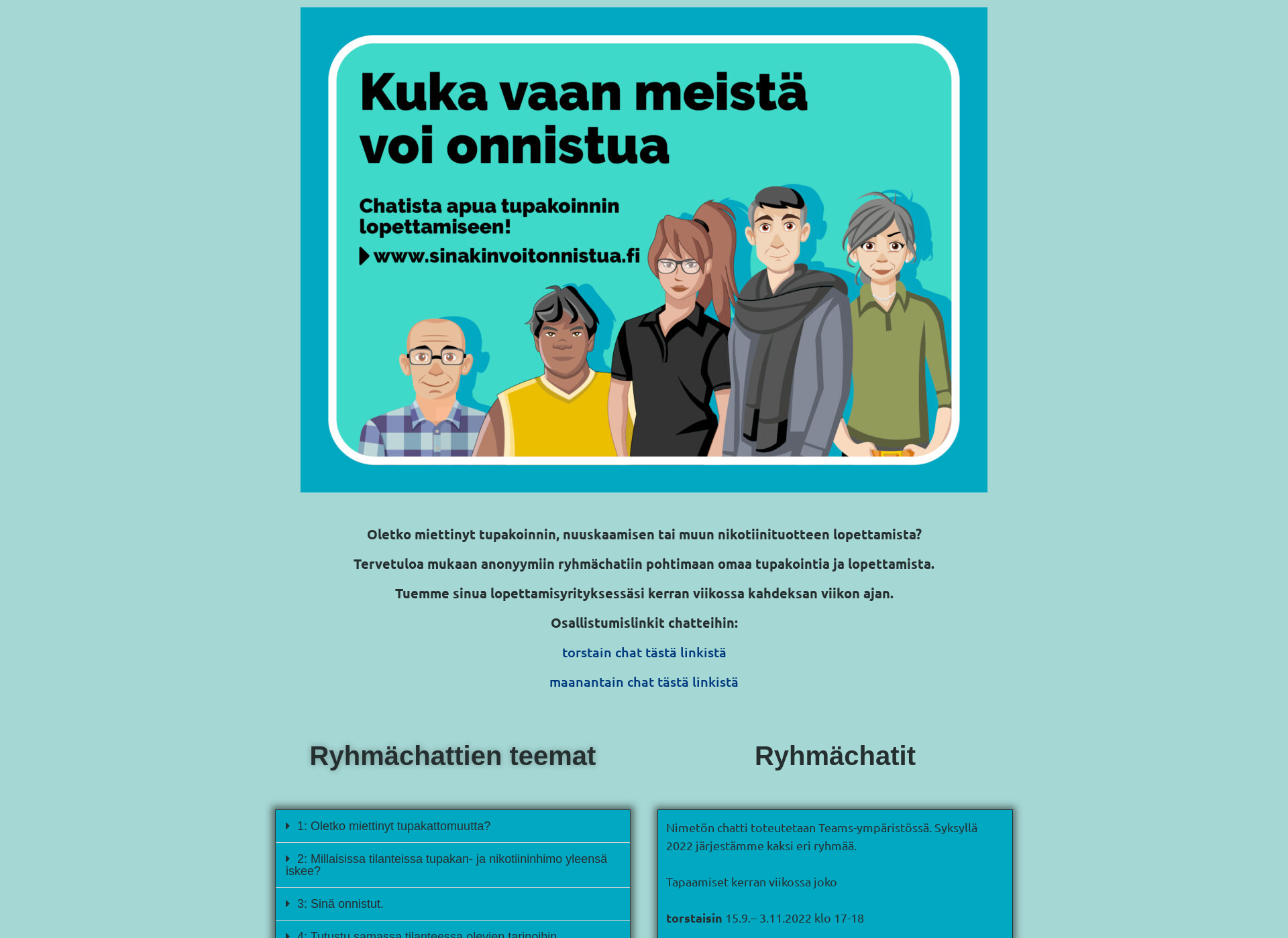 Screenshot for sinäkinvoitonnistua.fi