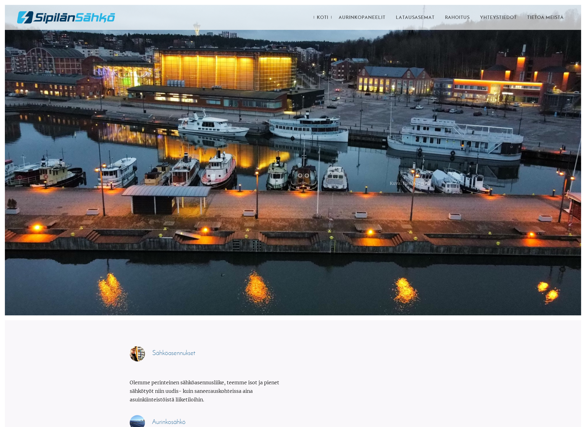 Screenshot for sipilansahko.fi