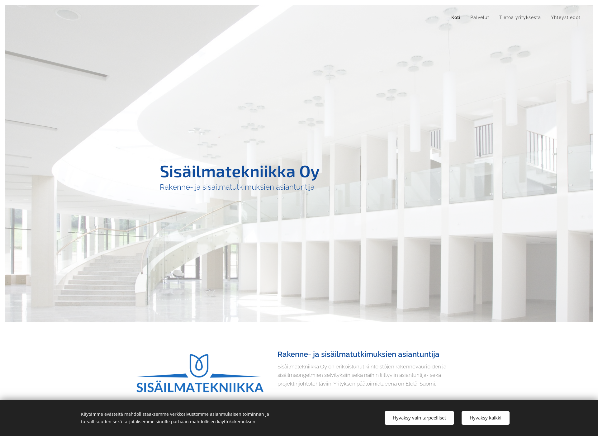 Screenshot for sisailmatekniikka.fi