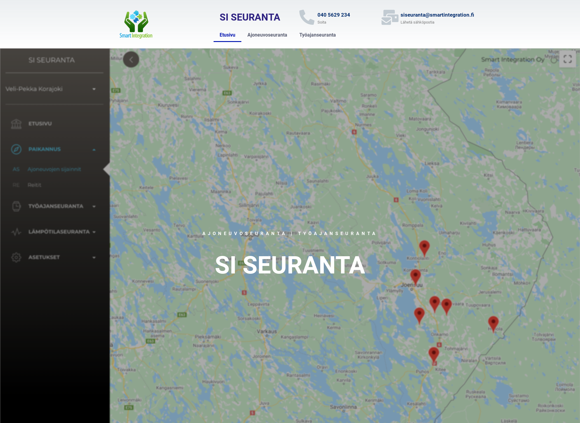 Screenshot for siseuranta.fi