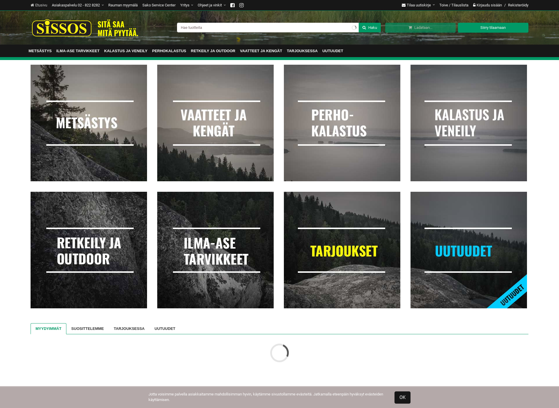 Screenshot for sissos.fi
