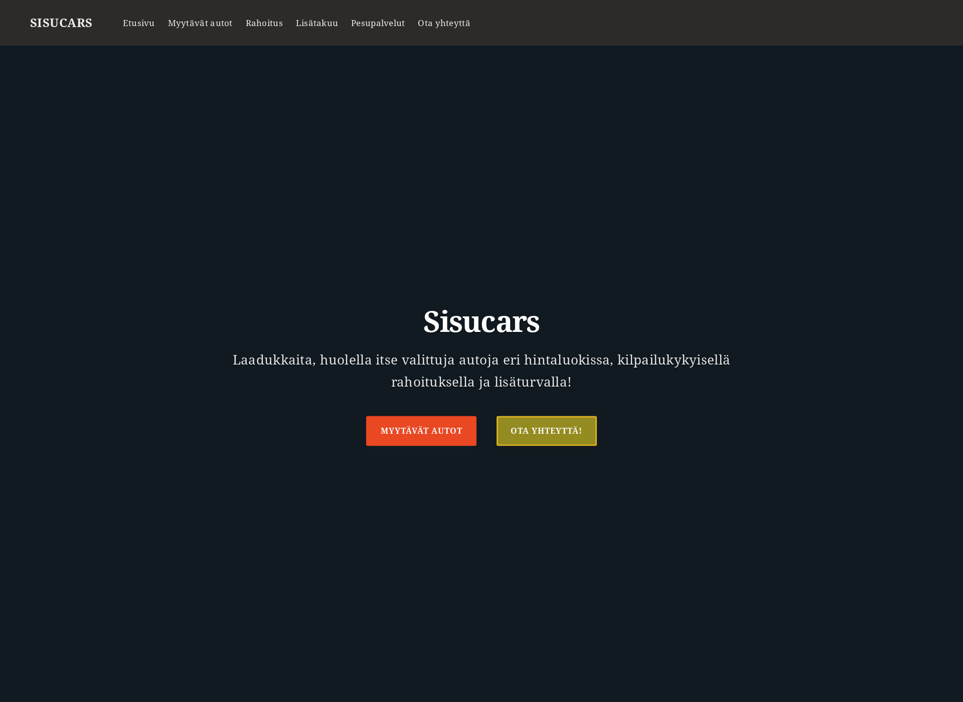 Screenshot for sisucars.fi