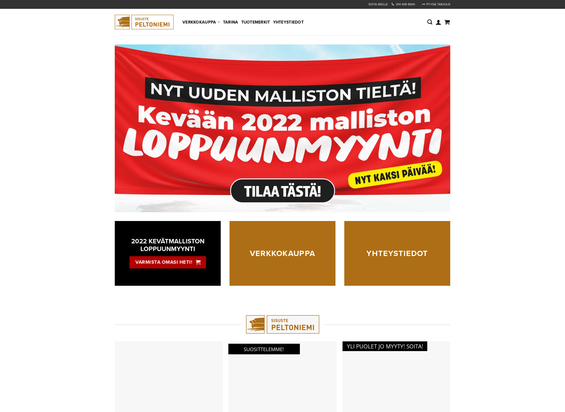 Skärmdump för sisustepeltoniemi.fi