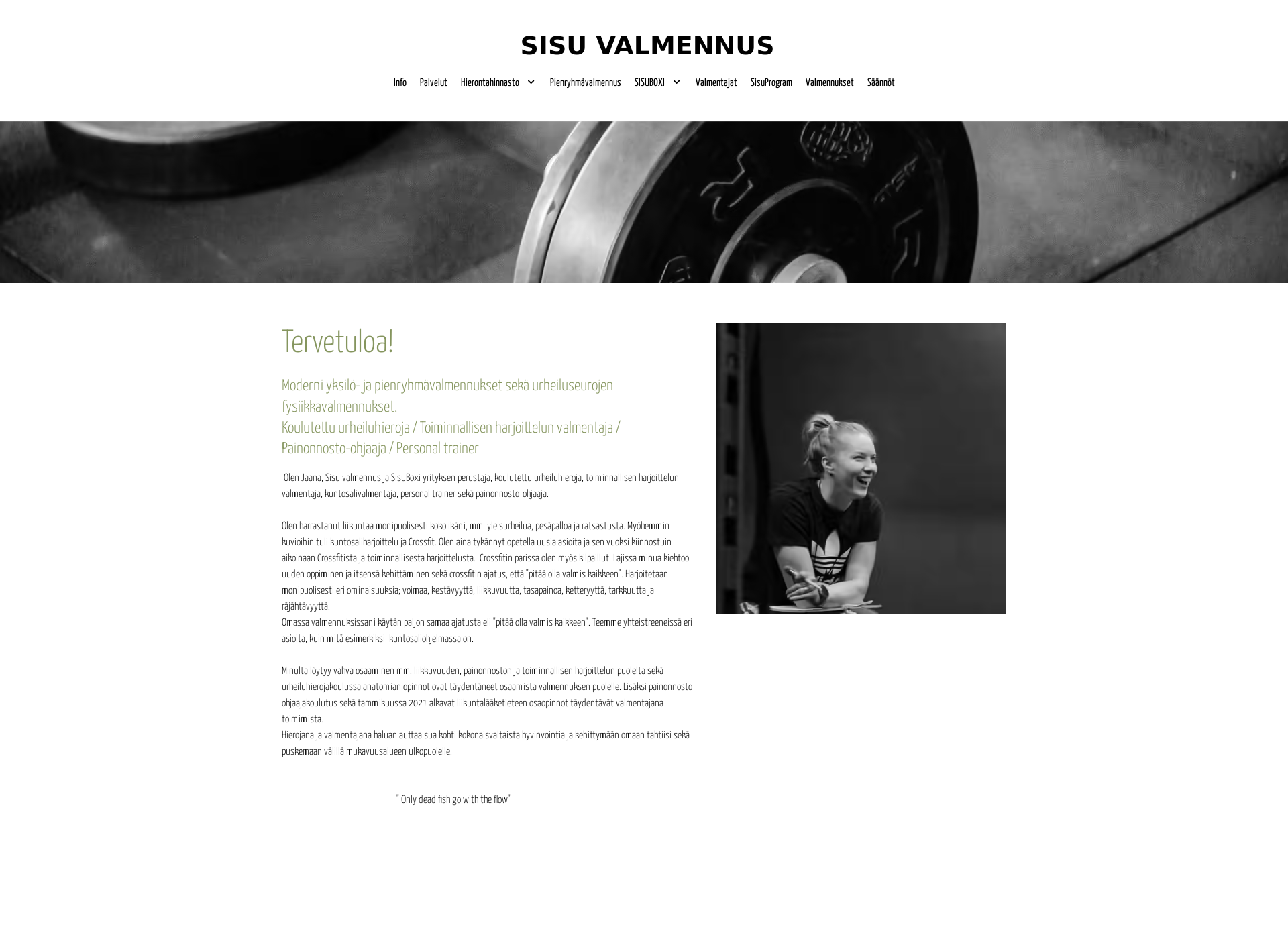 Screenshot for sisuvalmennus.fi