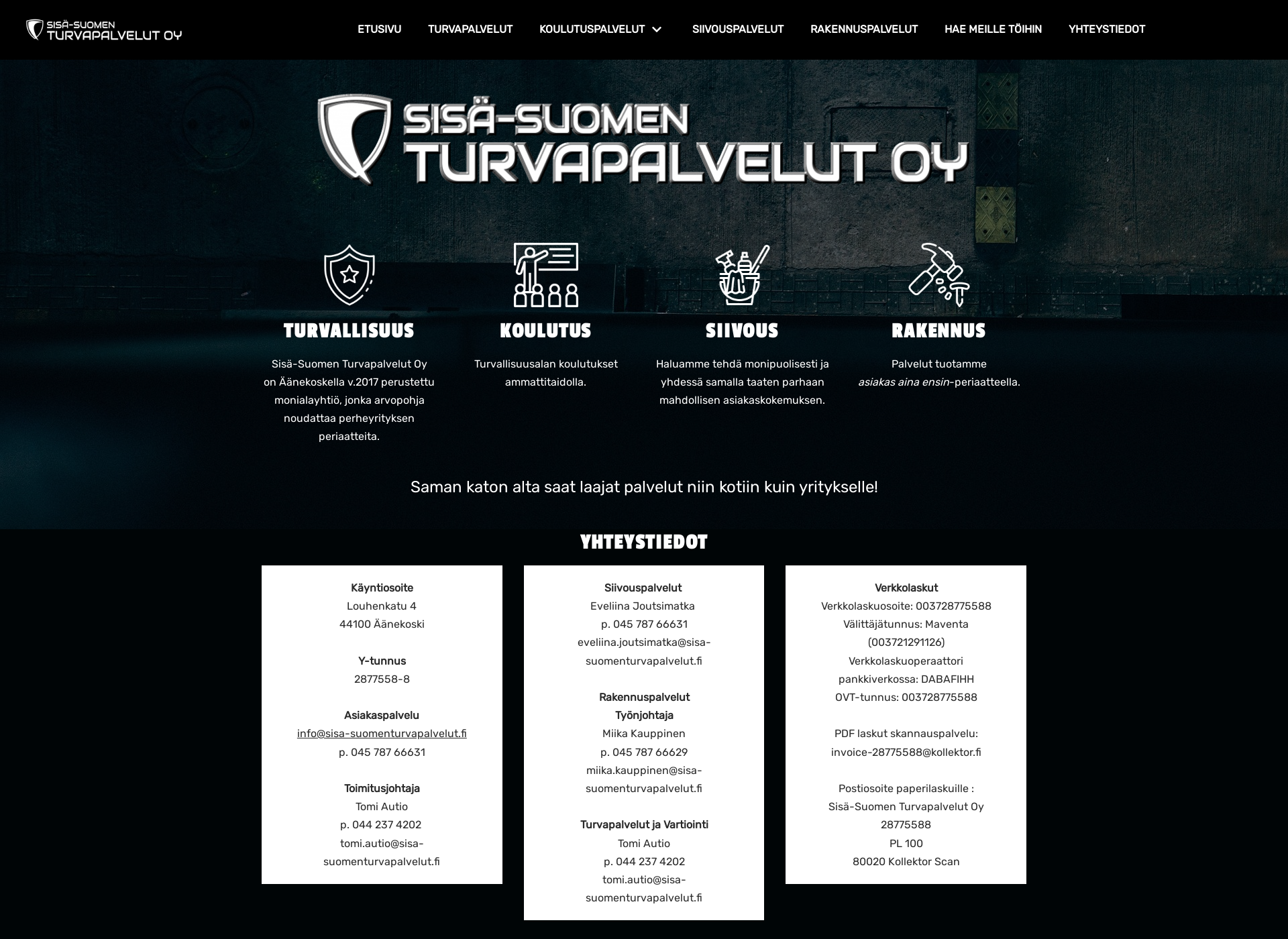 Screenshot for sisä-suomenturvapalvelut.fi