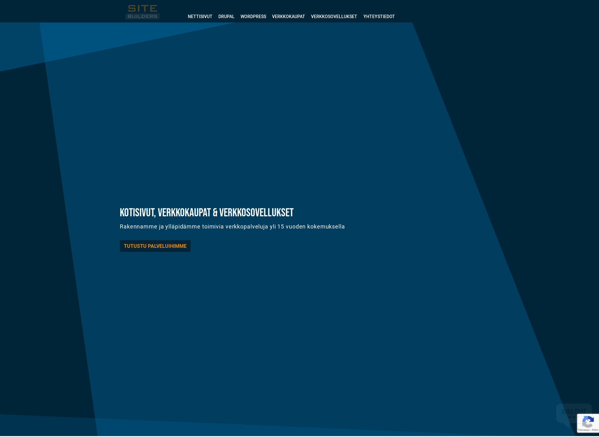 Skärmdump för sitebuilders.fi