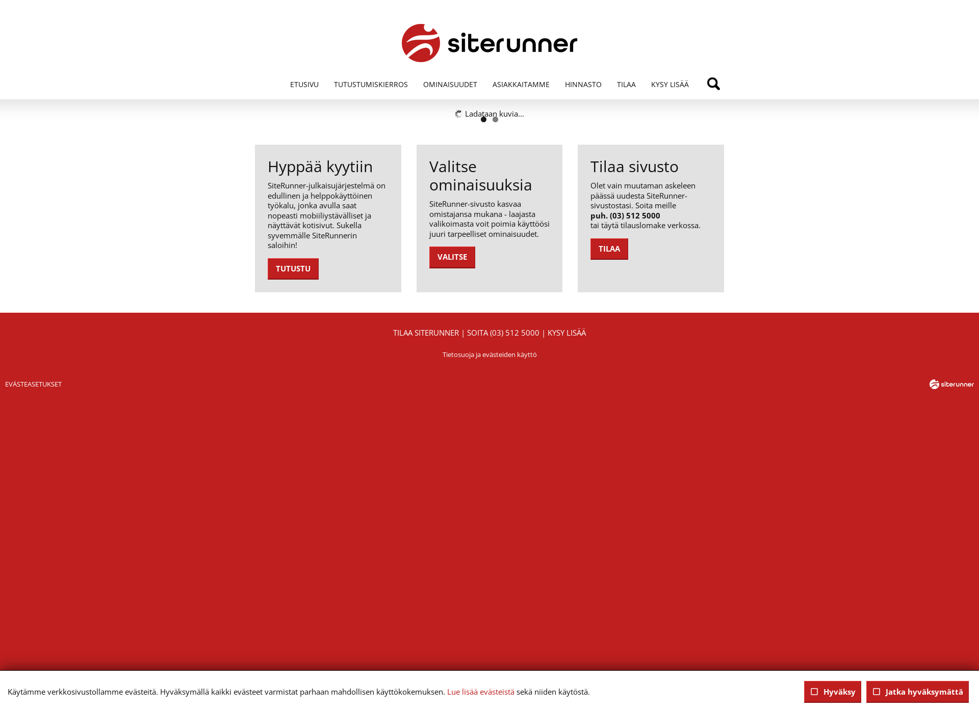 Screenshot for siterunner.fi