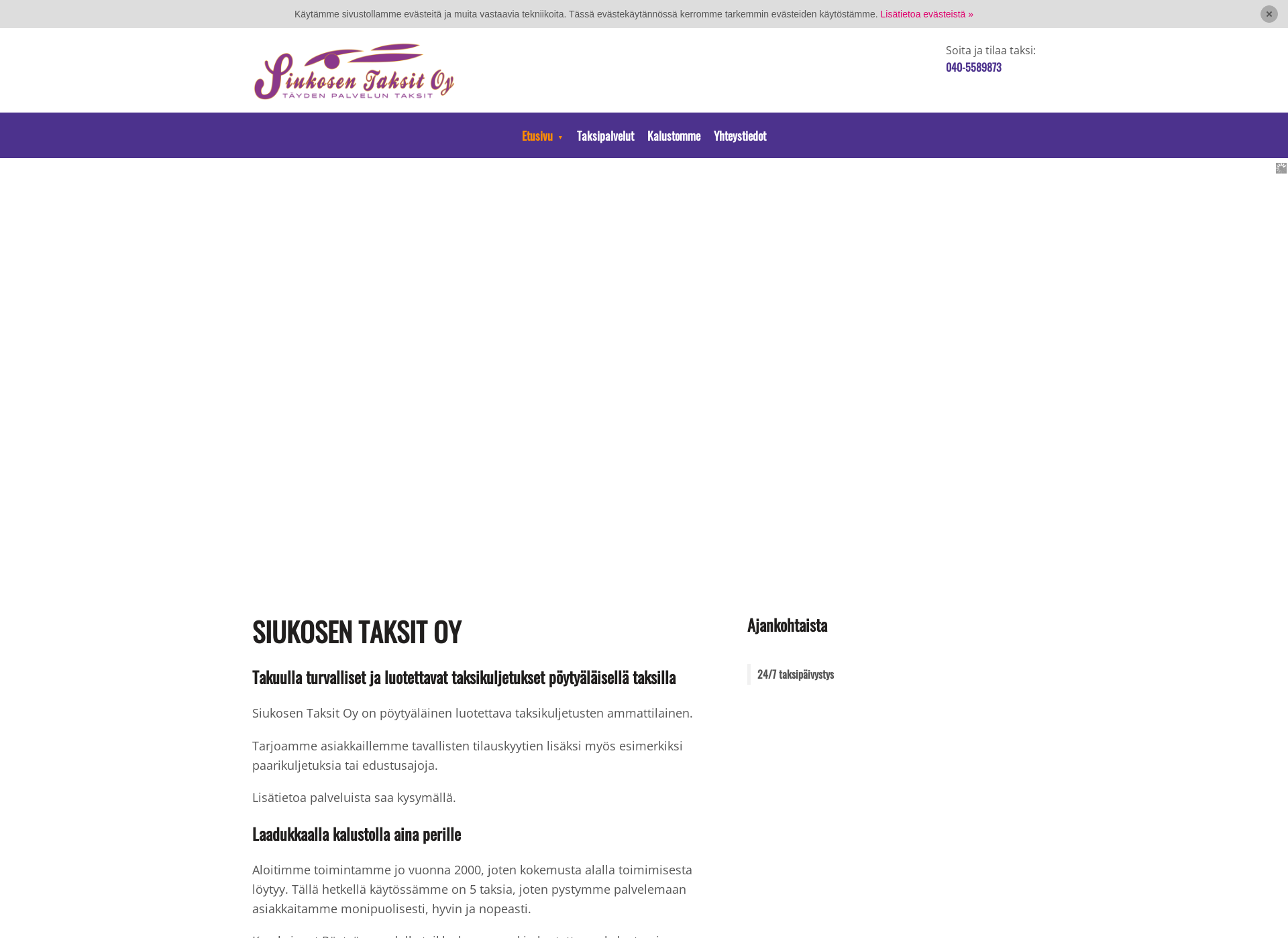 Screenshot for siukonen.fi