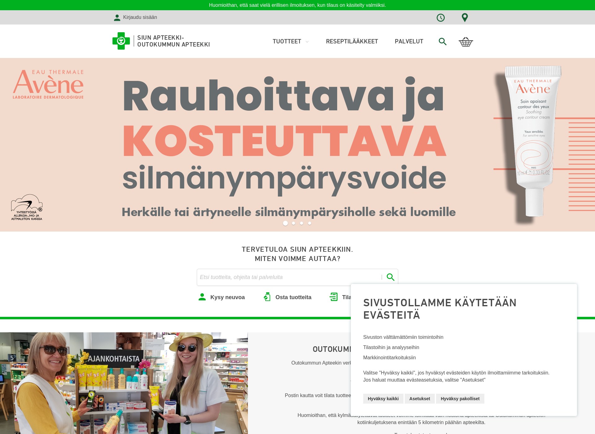 Näyttökuva siunapteekki.fi
