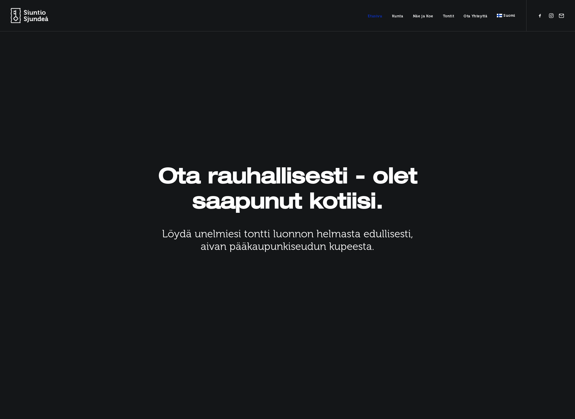 Screenshot for siuntiontontit.fi
