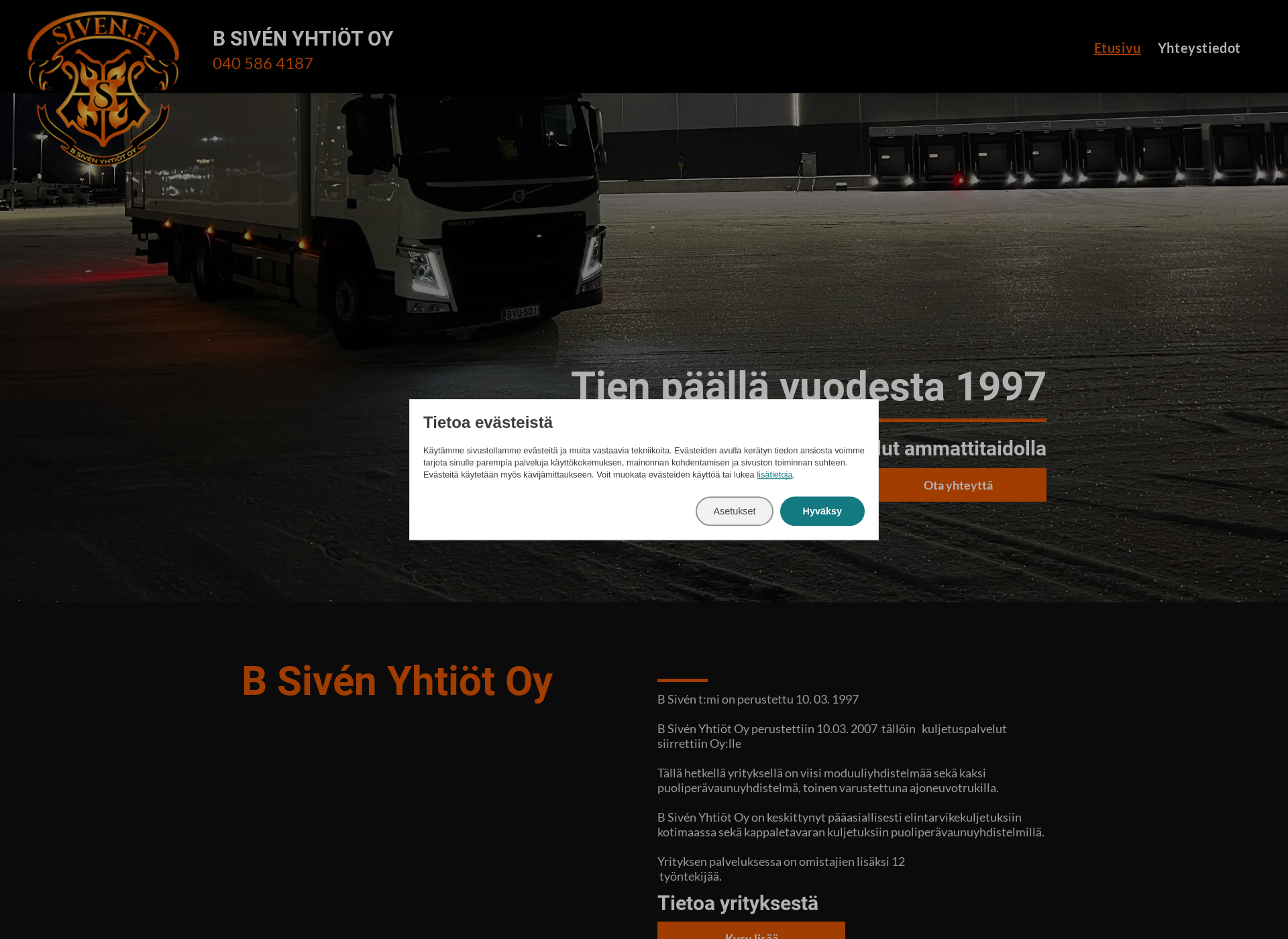 Screenshot for siven.fi