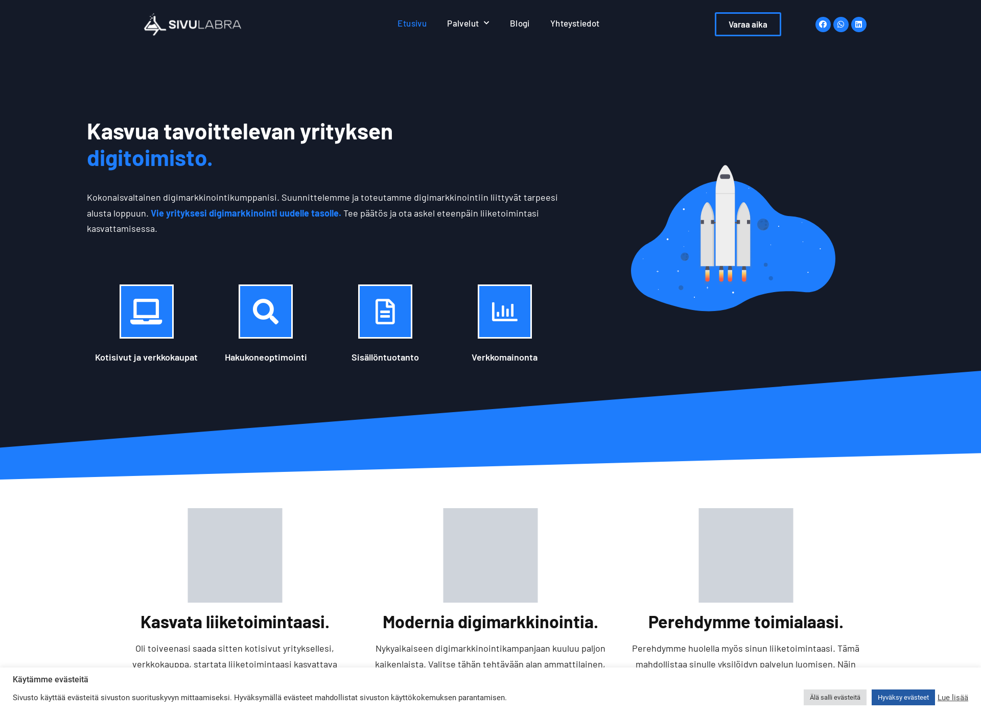 Screenshot for sivulabra.fi