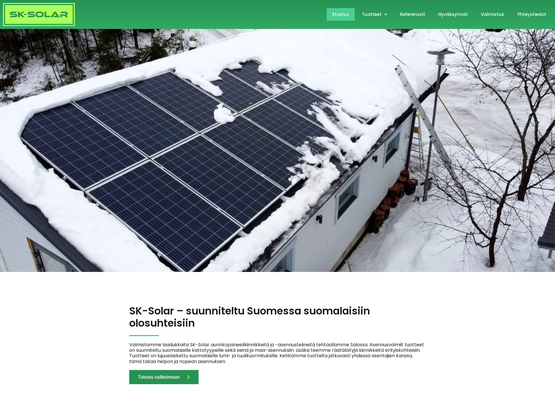 Screenshot for sk-solar.fi
