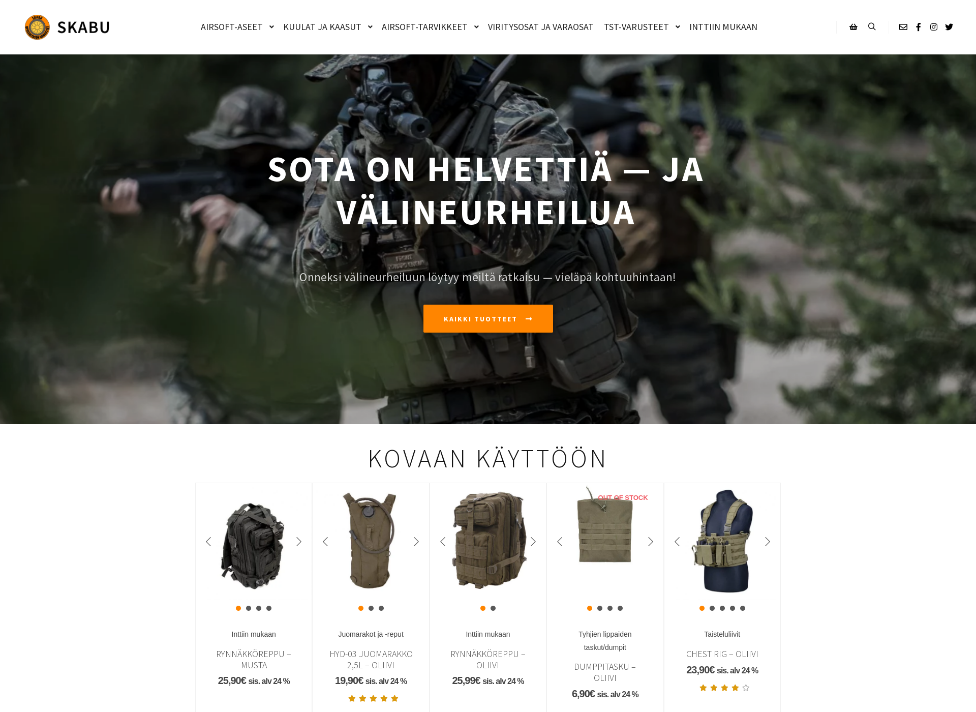 Screenshot for skabu.fi