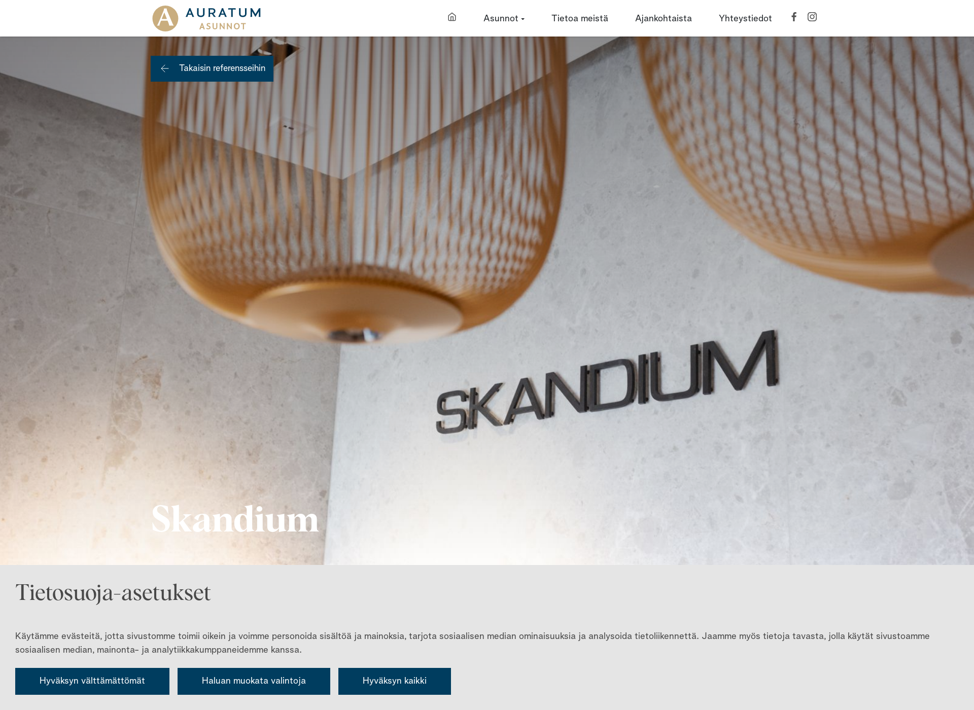 Skärmdump för skandium.fi