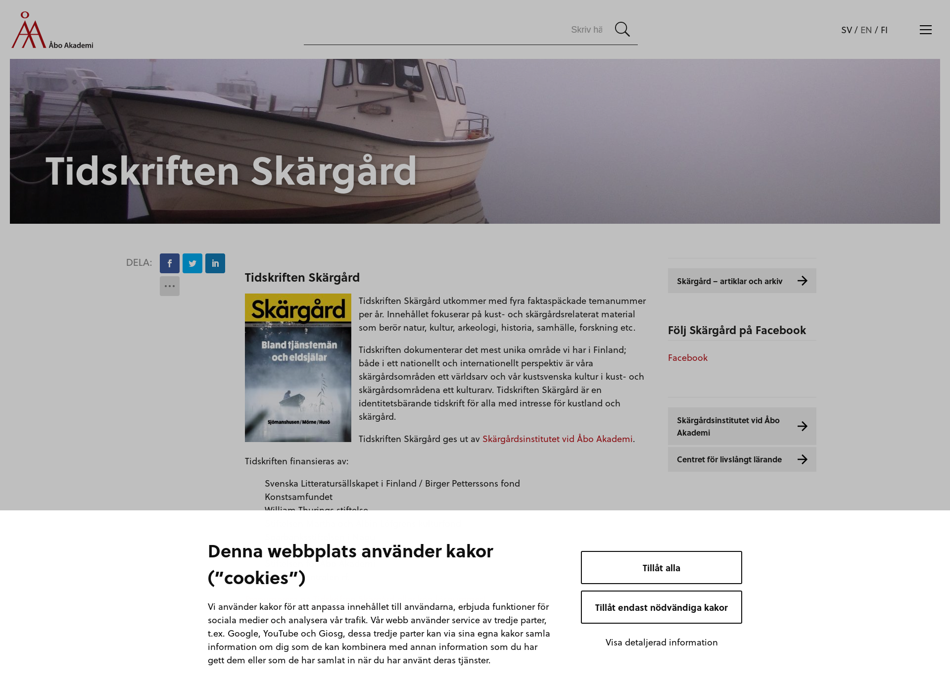 Screenshot for skargard.fi