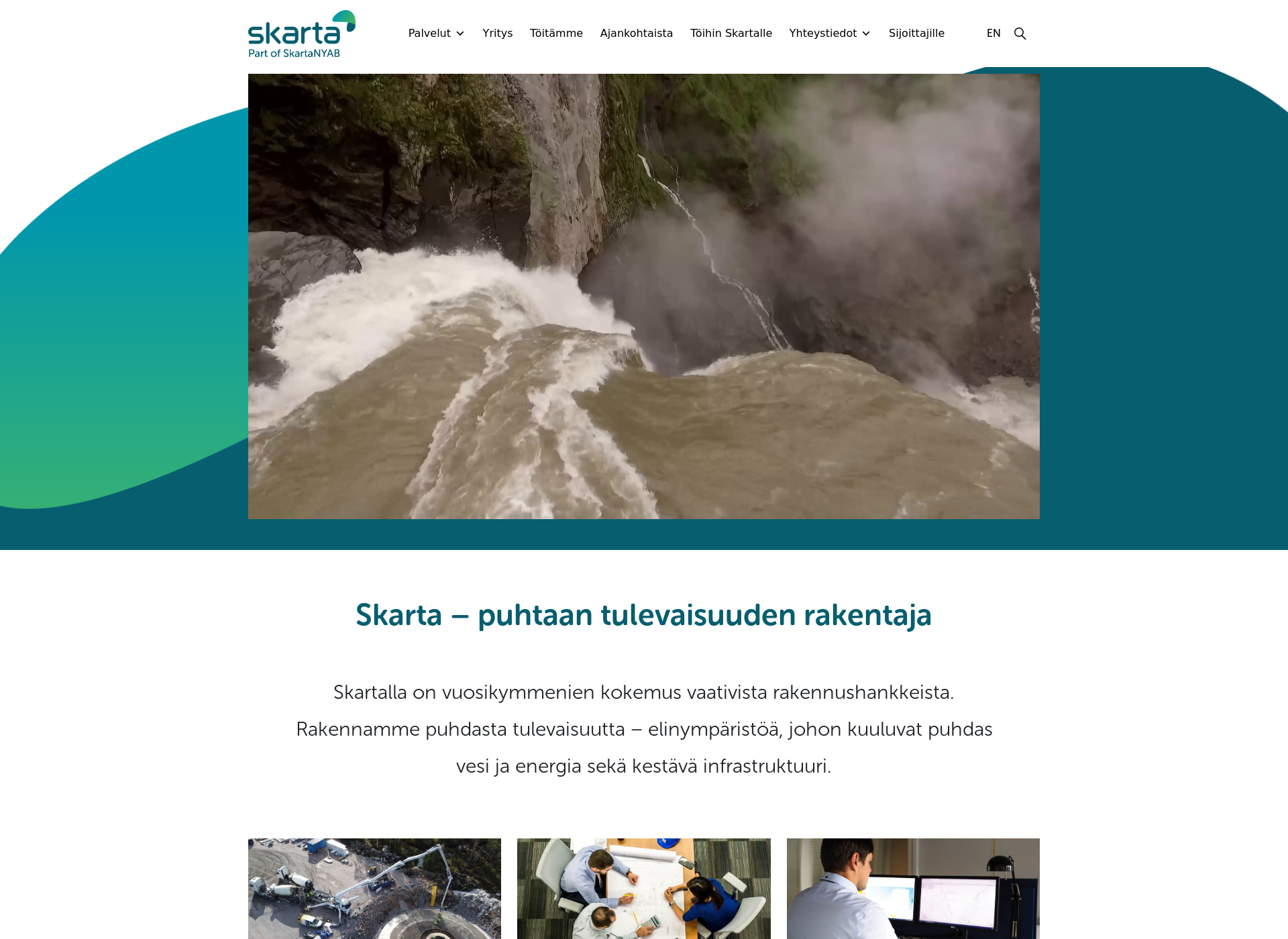 Skärmdump för skartaenergy.fi