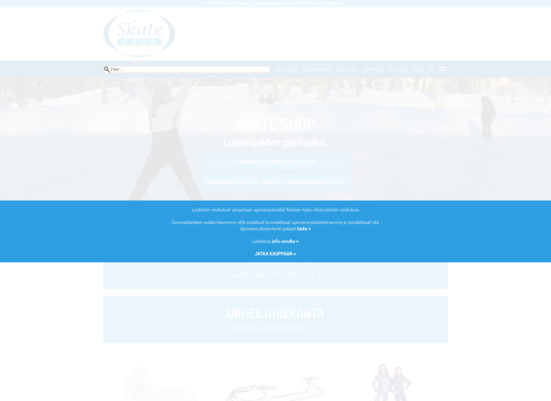 Screenshot for skateshop.fi