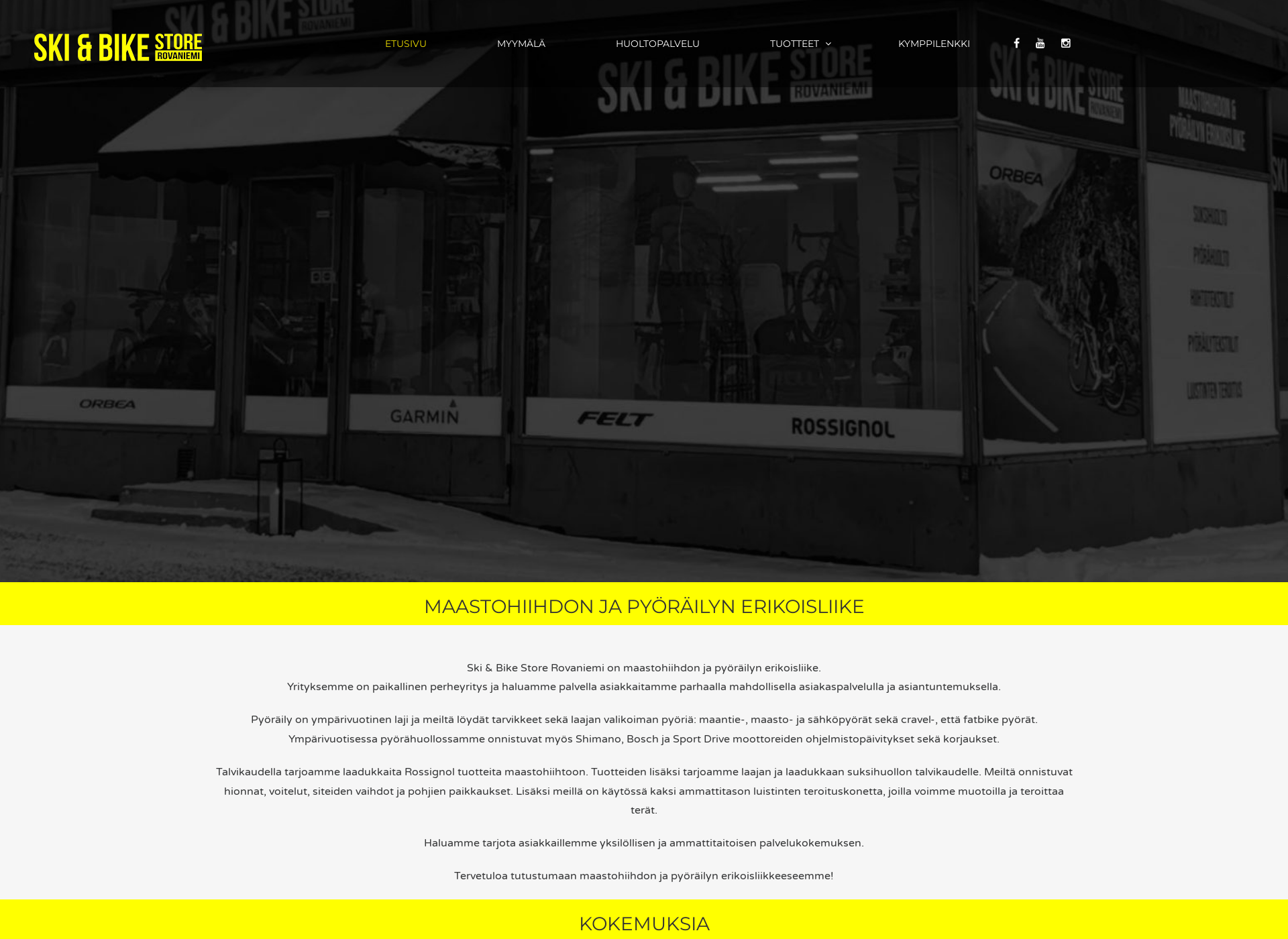 Screenshot for skibikestore.fi