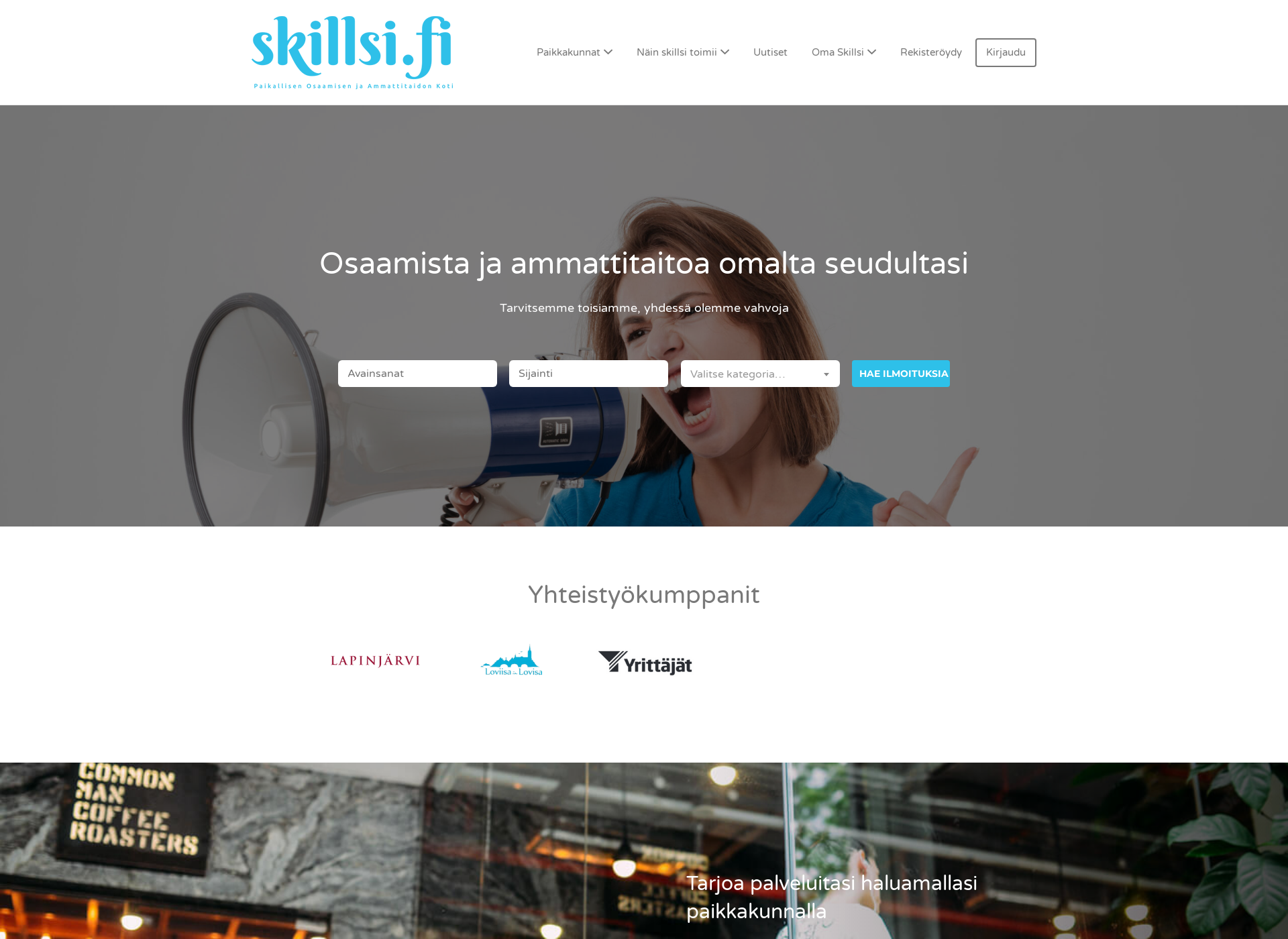 Skärmdump för skillsi.fi